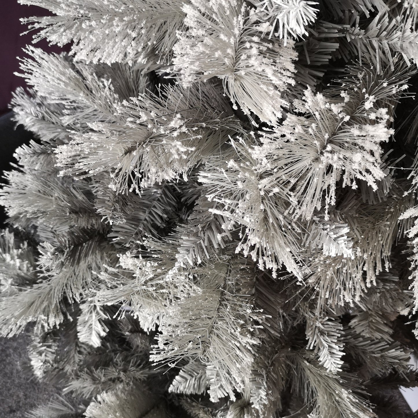 6ft (180cm) Premier Snow Fir Grey PVC Christmas Tree with 587 Cashmere Tips