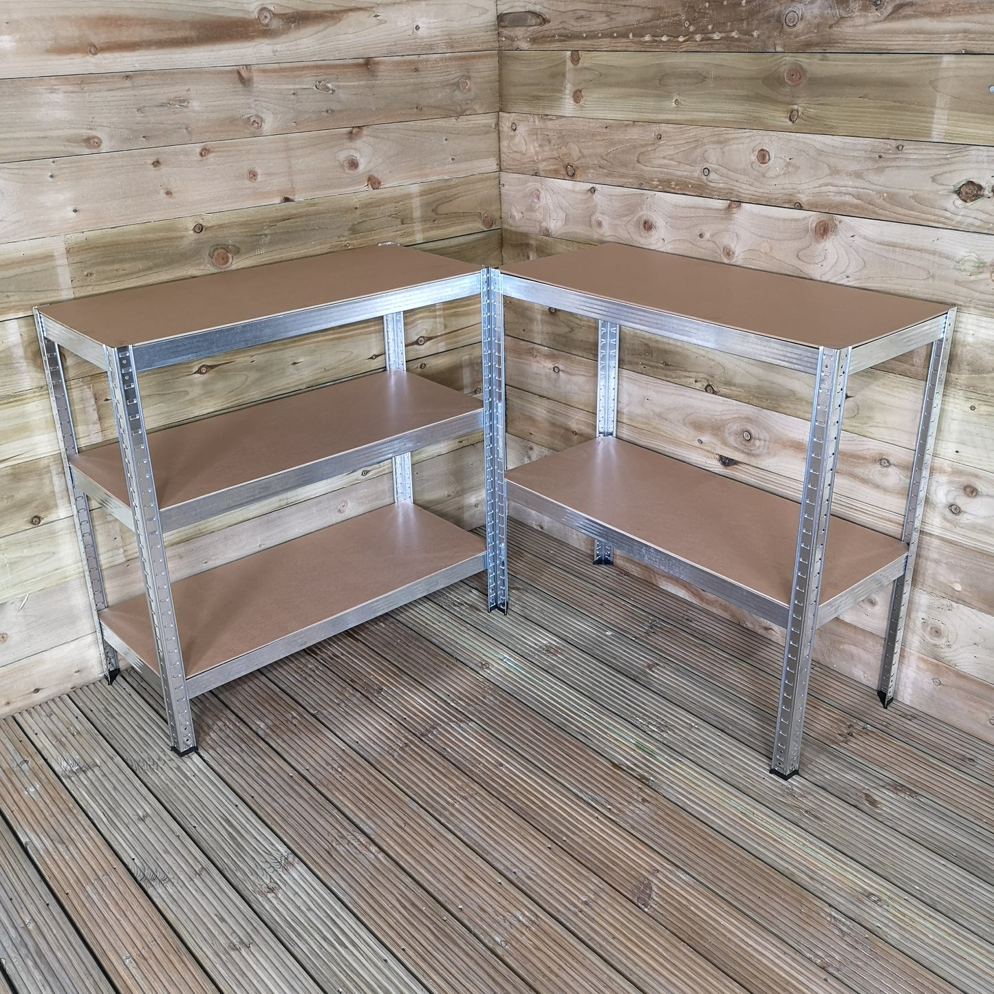 Garage Shelving 90cm Wide & 180cm High Heavy Duty 5 Tier Multipurpose Metal Racking Unit / Warehouse Shelving Storage