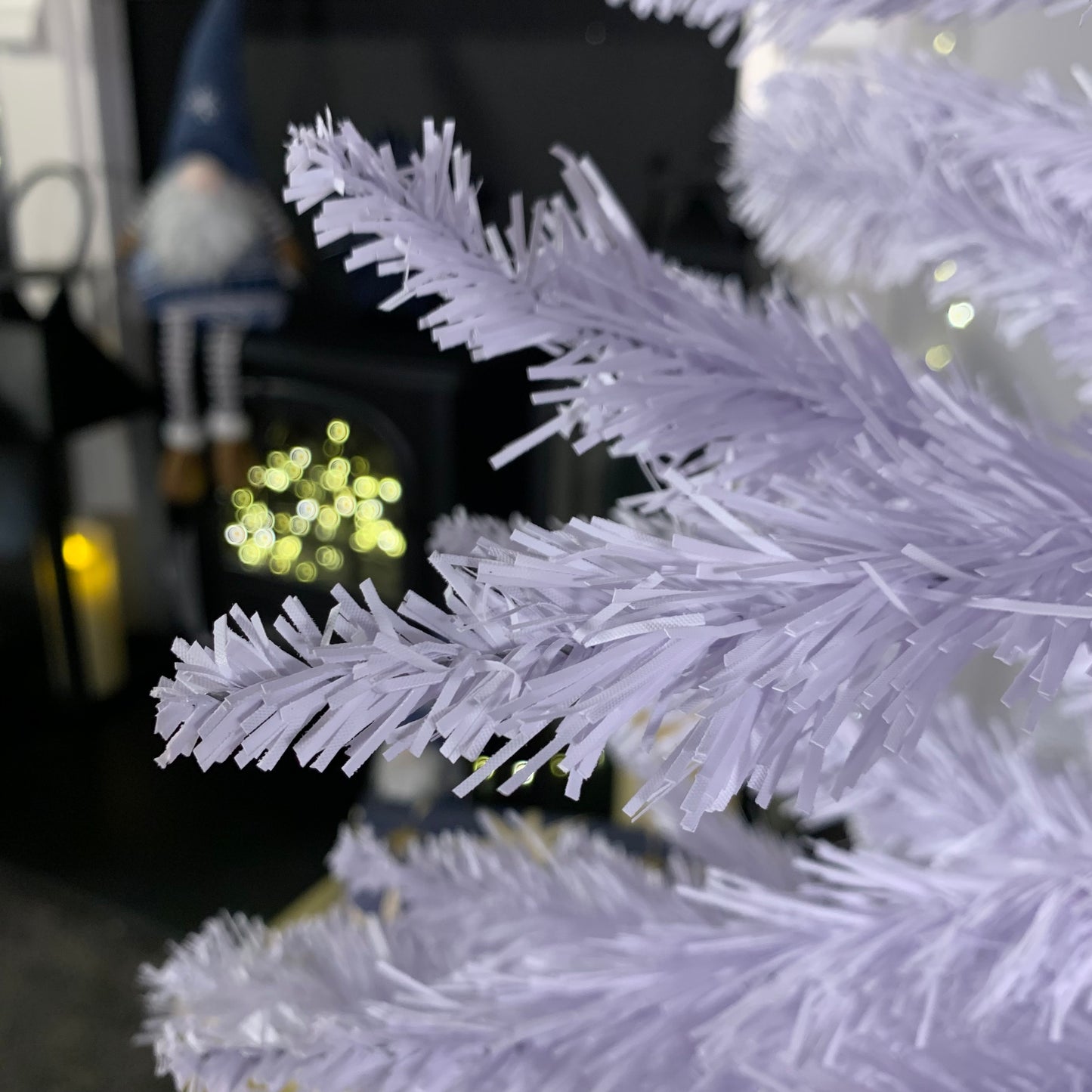 6ft (180cm) White Pencil Pine Christmas Tree with 321 Tips