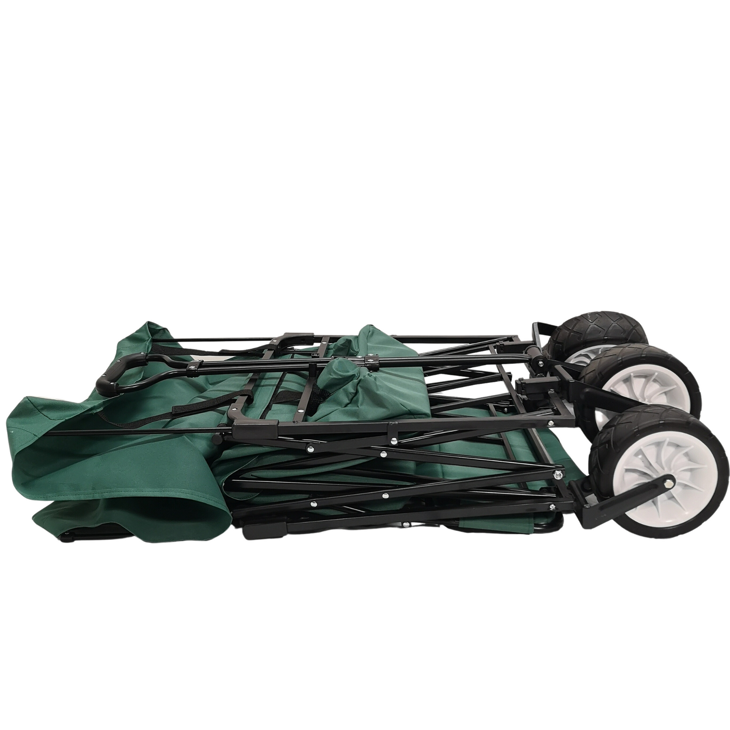 Folding Festival Camping Storage Trolley with Canopy & Waterproof Cover 100Kg capacity