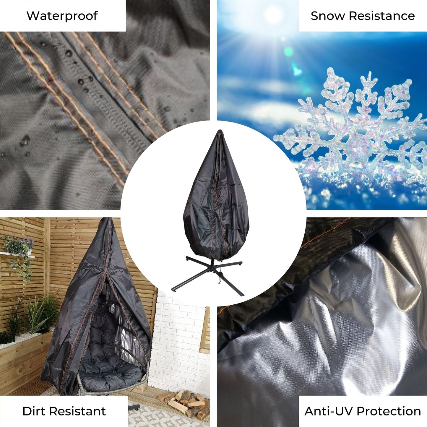 115x190cm Hanging Egg Chair Cover For Swing Egg Chair Hammock