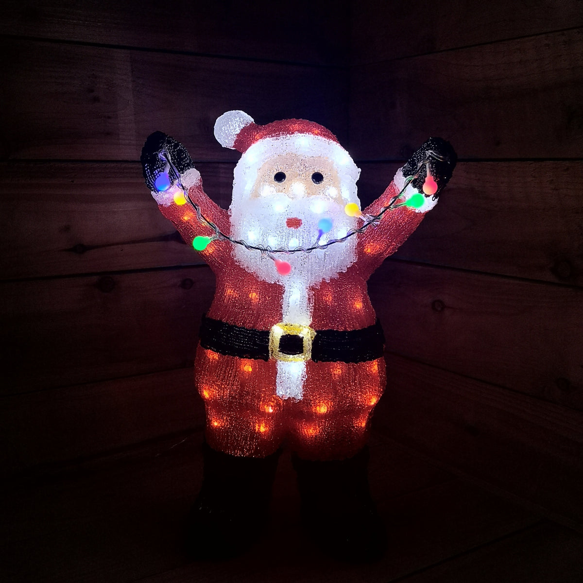 49cm LED Indoor Outdoor Acrylic Santa Christmas Decoration