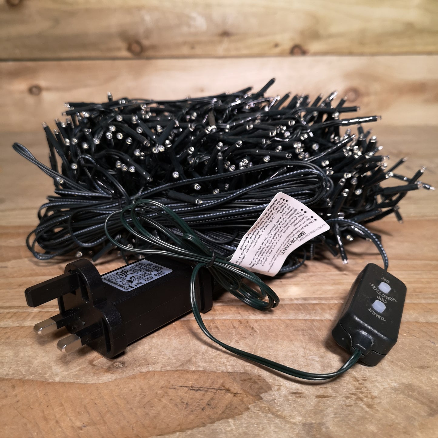 960 LED 12.4m Premier Clusterbrights Indoor Outdoor Multifunction Mains Operated Christmas Cluster Lights with Timer in Cool White