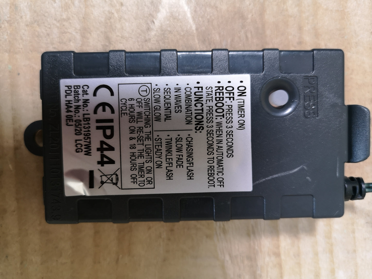 24 LED 2.3m Premier Christmas Indoor Outdoor Multi Function Battery Operated String Lights with Timer in Warm White