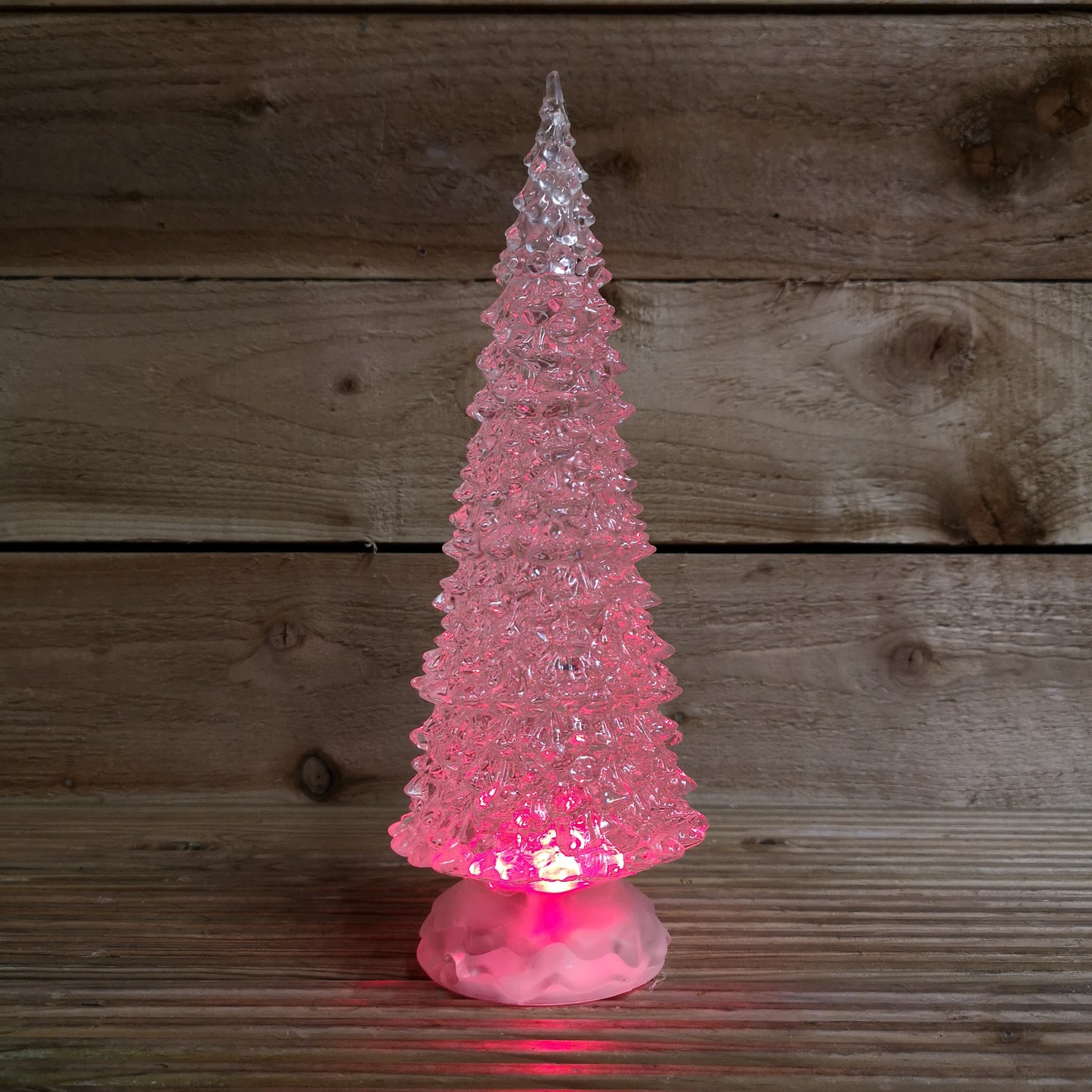 30cm Dual Power Water Spinner Christmas Tree with Timer & Colour Changing LED's