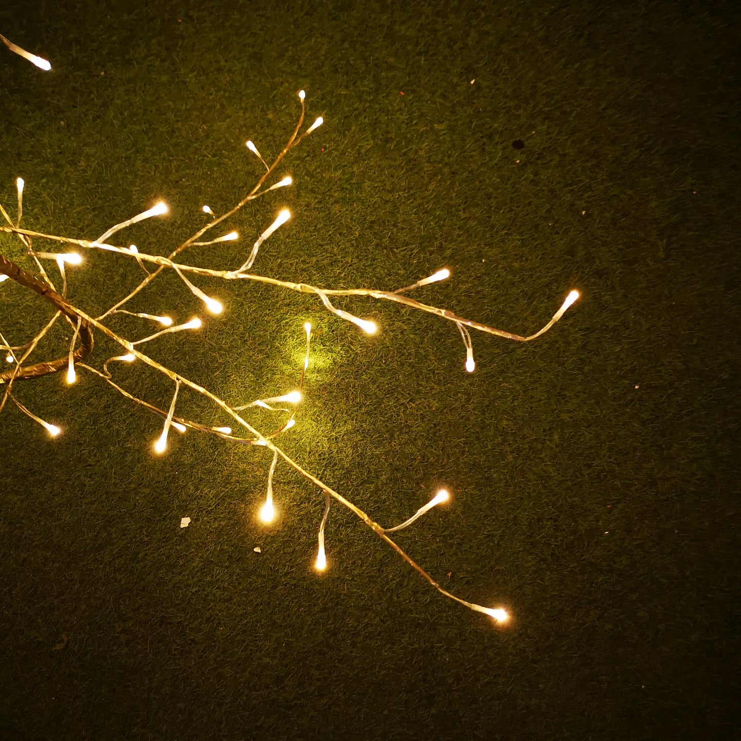 Premier 3m Outdoor and Indoor Gold Lit Branch Garland, 288 LEDs