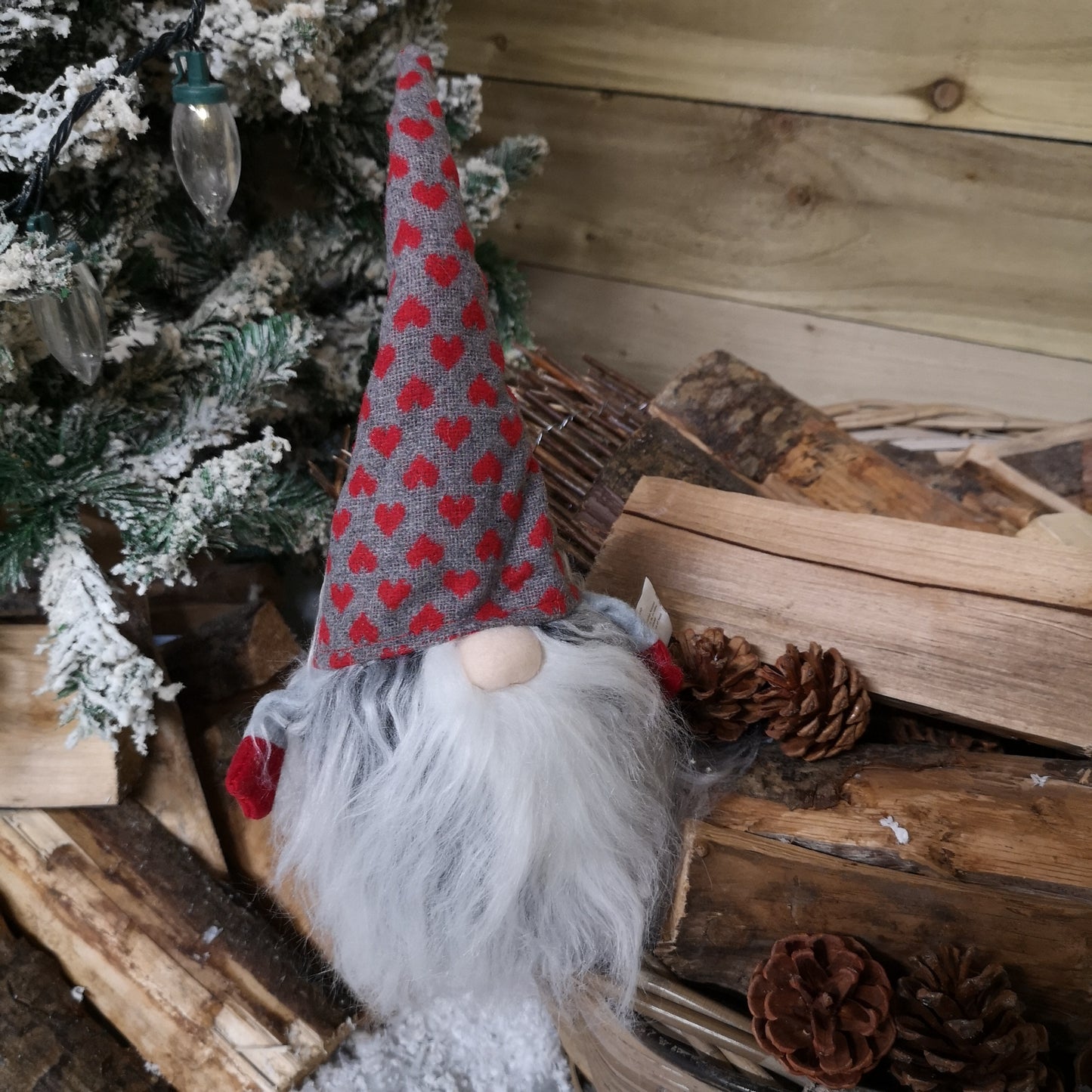 34cm Festive Gonk Cuddly Santa Indoor Christmas Decoration - Choice of Hat Design