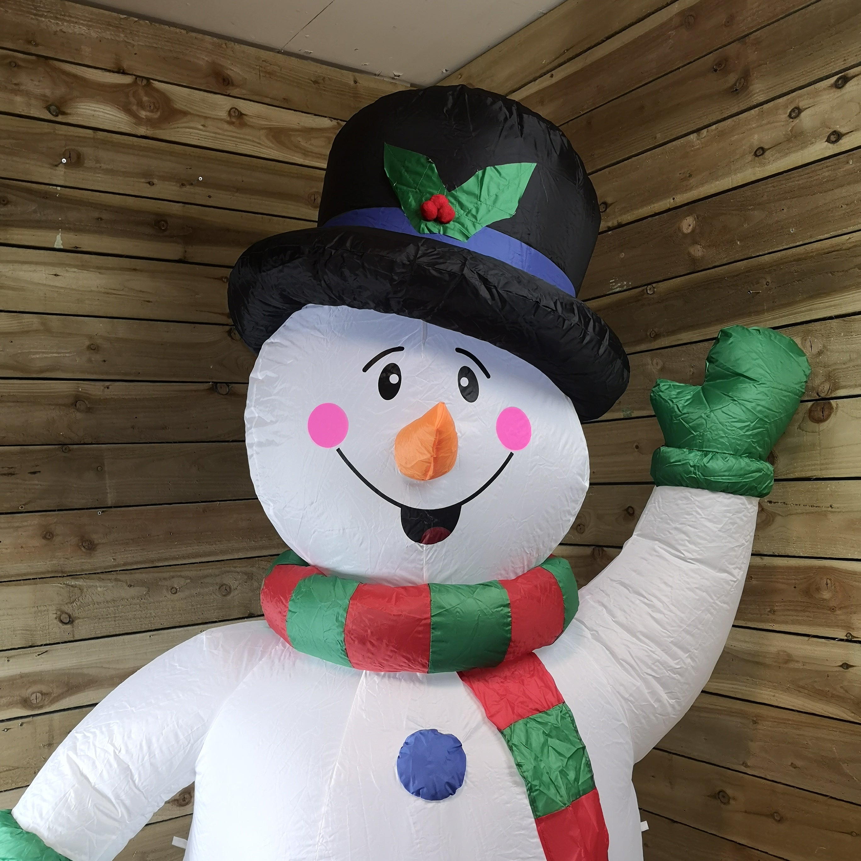 Premier 2.4M Indoor And Outdoor Inflatable Lit Snowman