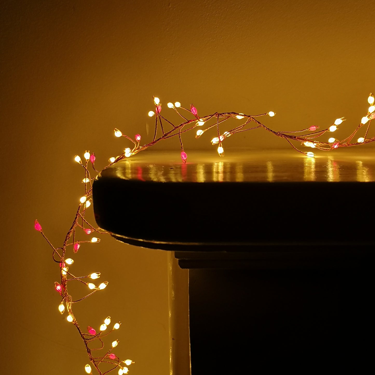 Premier Indoor Outdoor Multi Function Christmas Cluster Lights with Timer on Rose Gold Pin Wire in Choice of Size & Colour