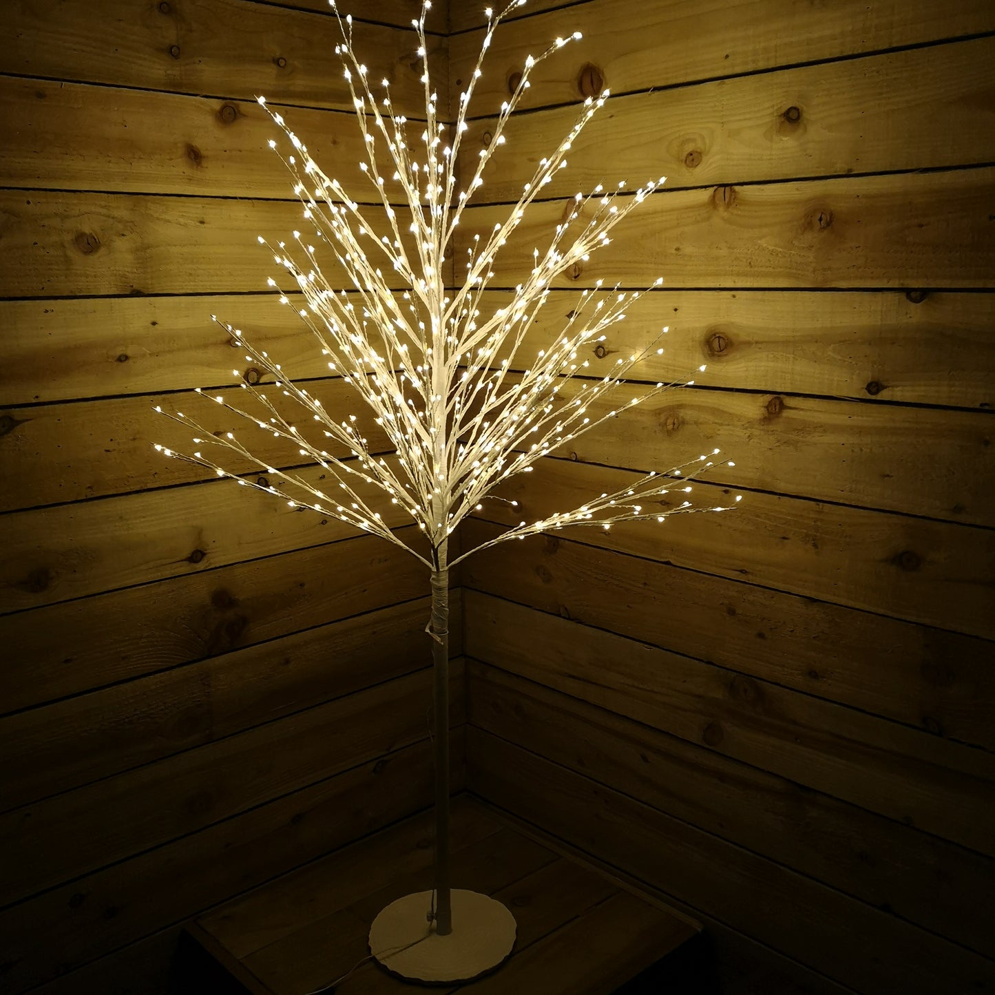 Snowtime Christmas 1.5m/5ft White Micro Dot Tree 580 Warm White LEDs