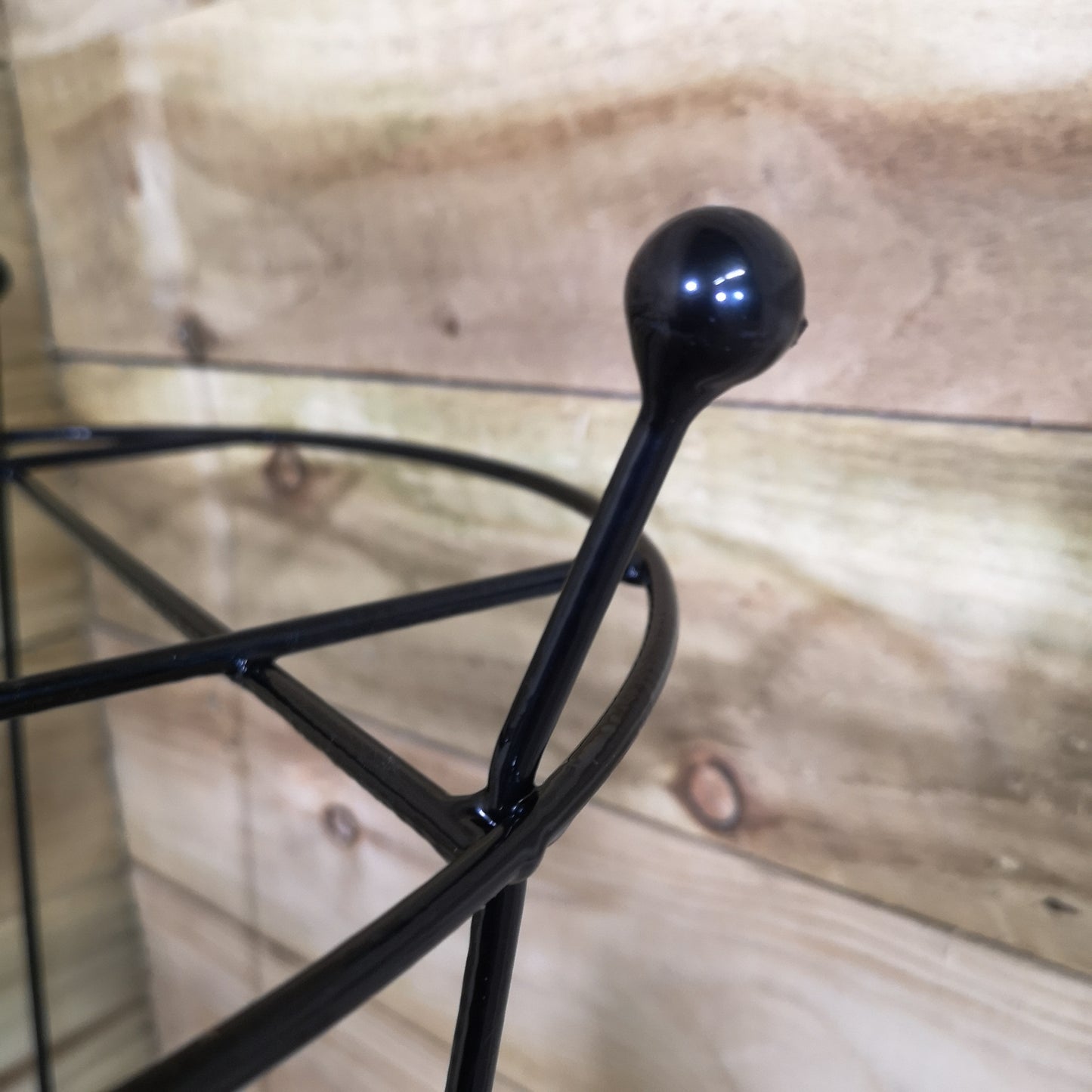 Pack of 2 Tom Chambers Cottage Heavy Duty Black Metal Steel Herbaceous Garden Plant Support Grow Through Large 80cm x 45cm