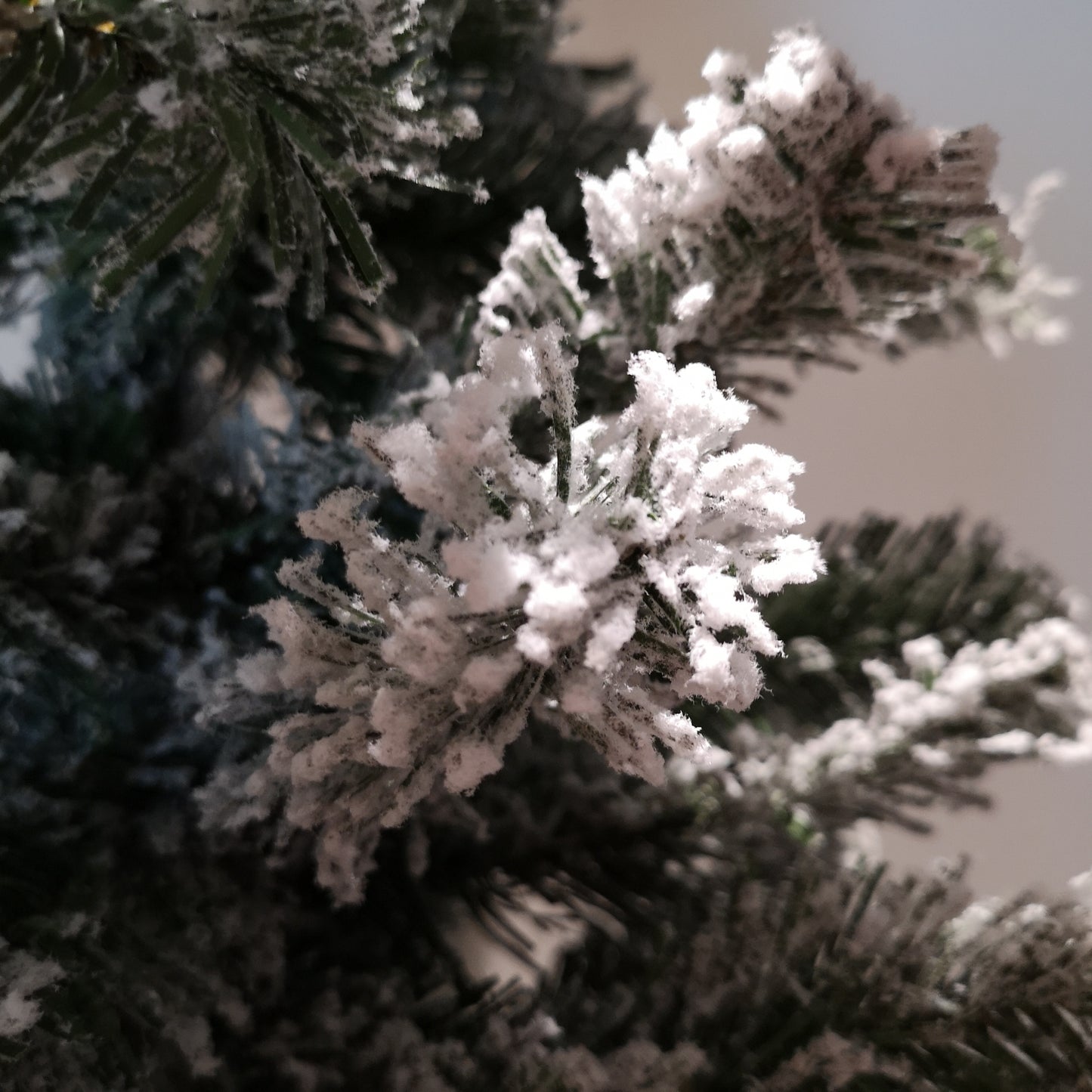 7ft Snowy Imperial Pine White Green Fir Artificial Luxury Christmas Tree