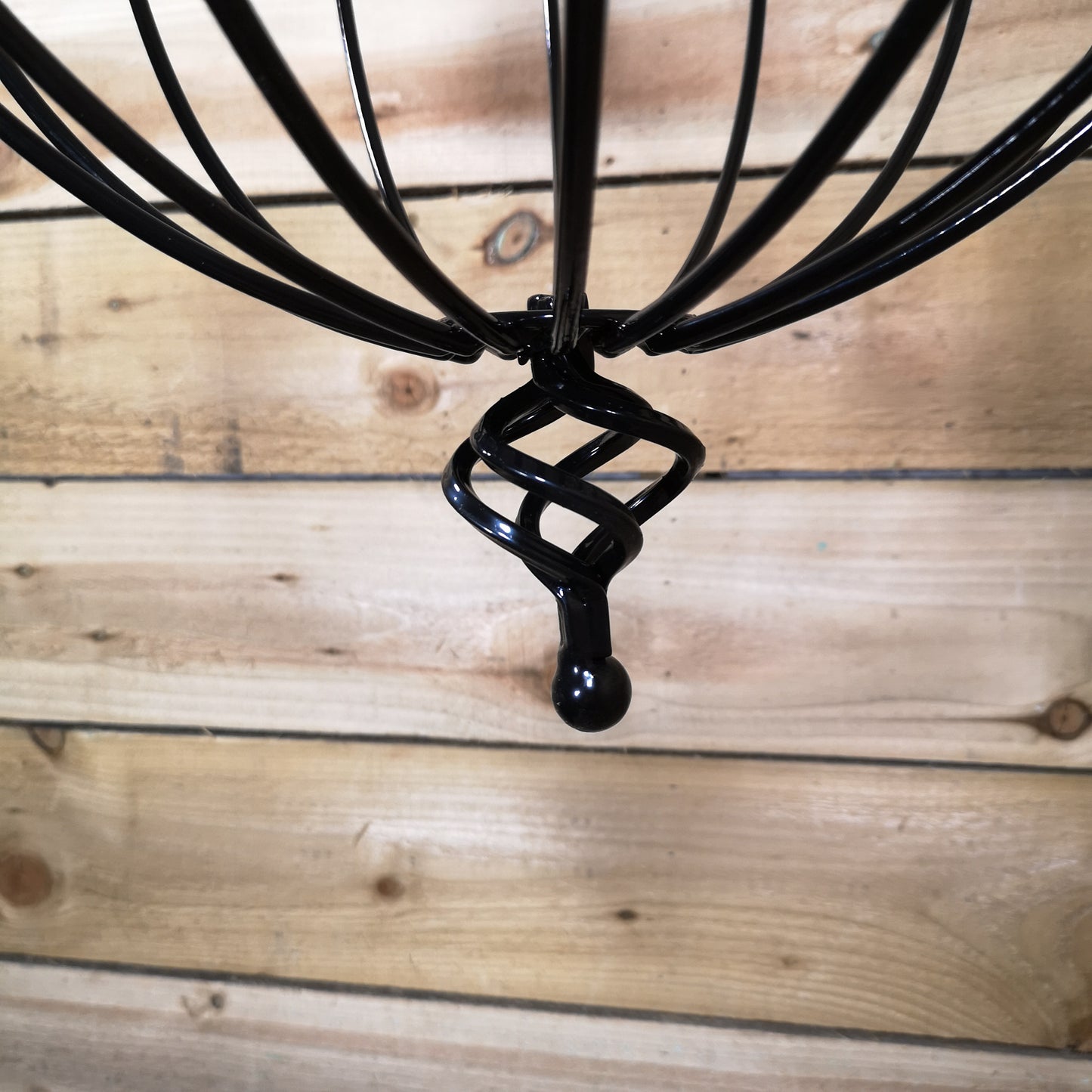 Tom Chambers Black Metal Spanish Garden Flower Wall Hanging Basket Large 35cm 14 inch - Without Bracket