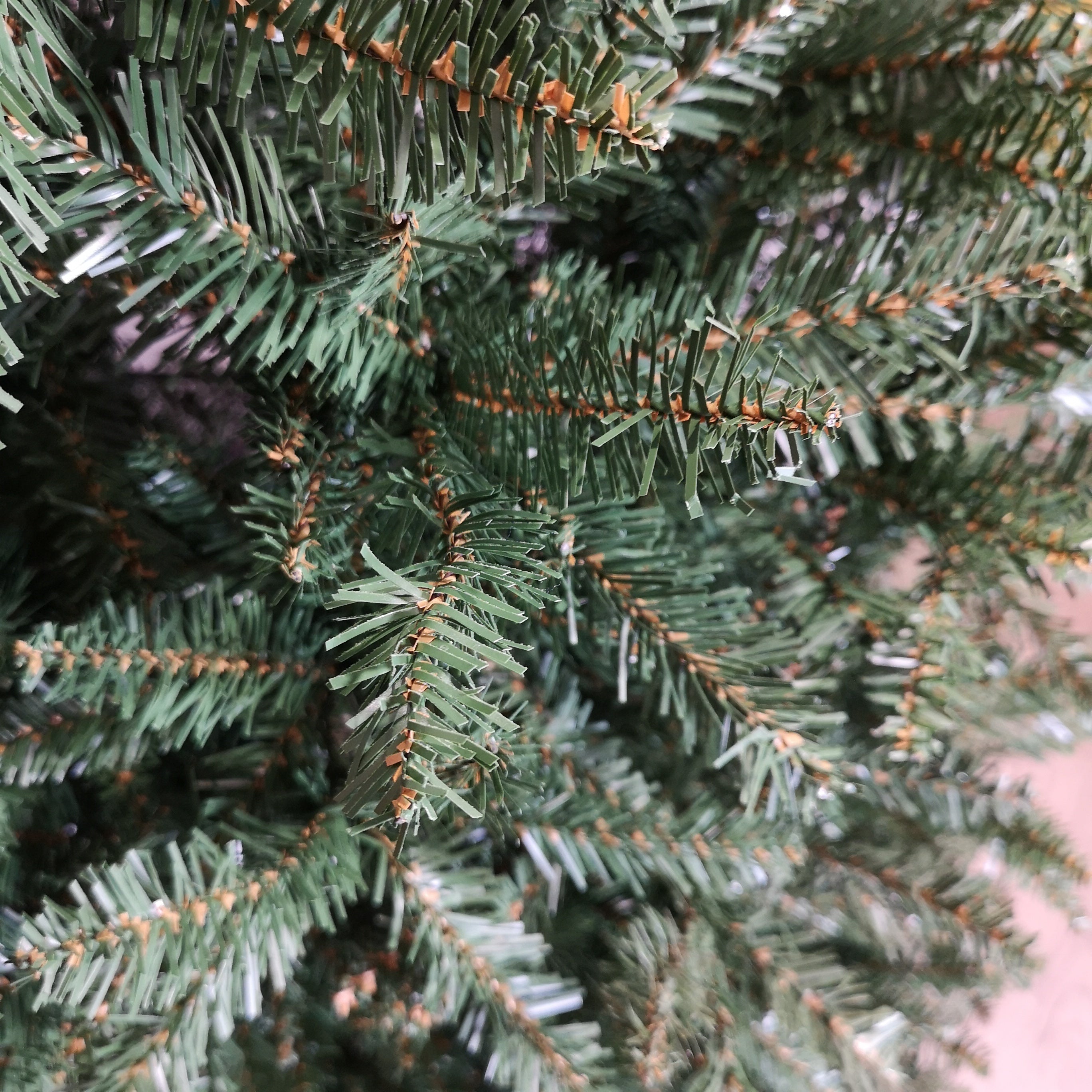 8ft (240cm) Premier Slim California Green Christmas Tree PVC Hinged Branches