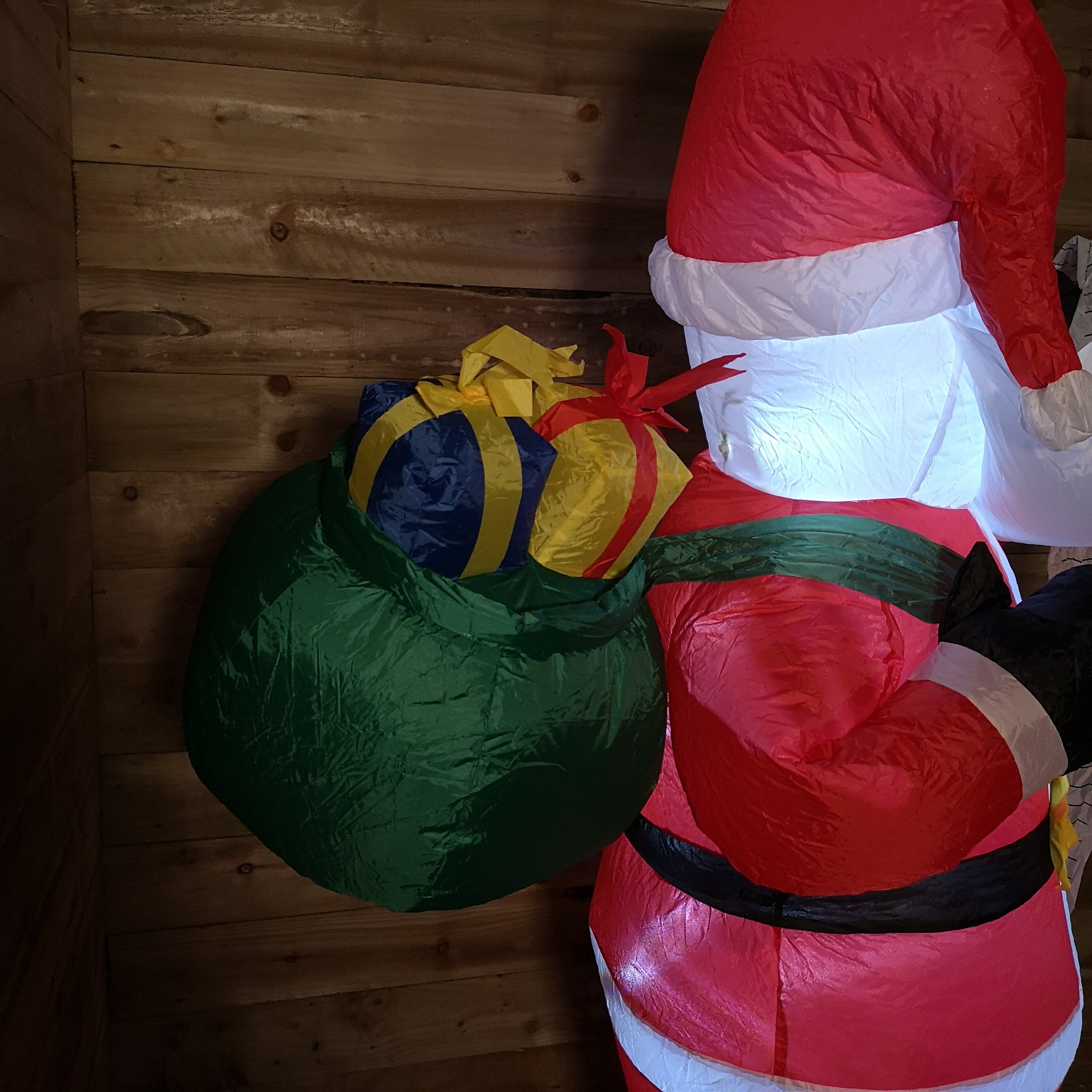 Premier Christmas 1.8M Inflatable Santa with Name List and Sack