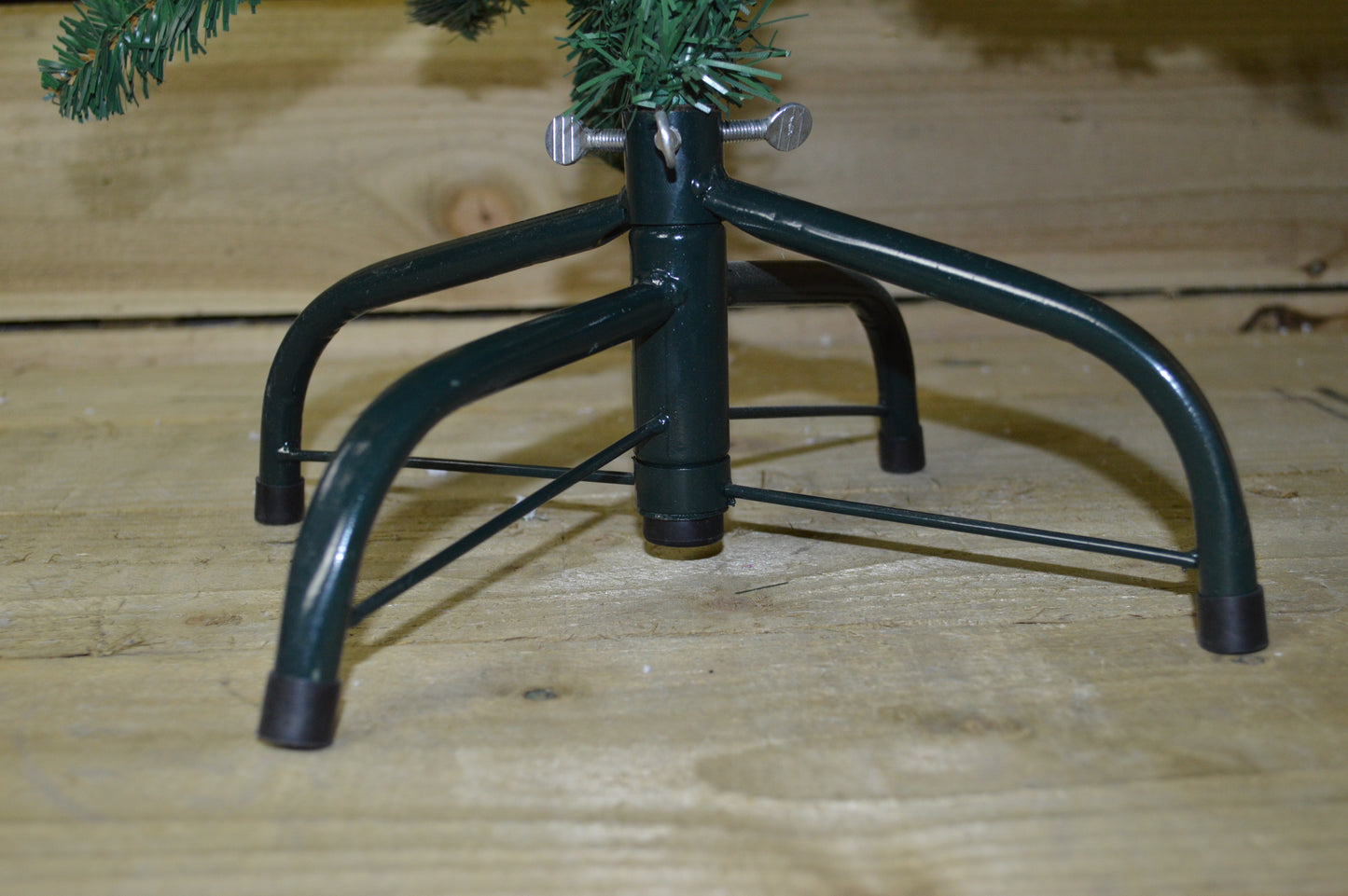 2.2m (7.5ft) Premier Plain Green Spruce Pine Slim Christmas Tree with Stand