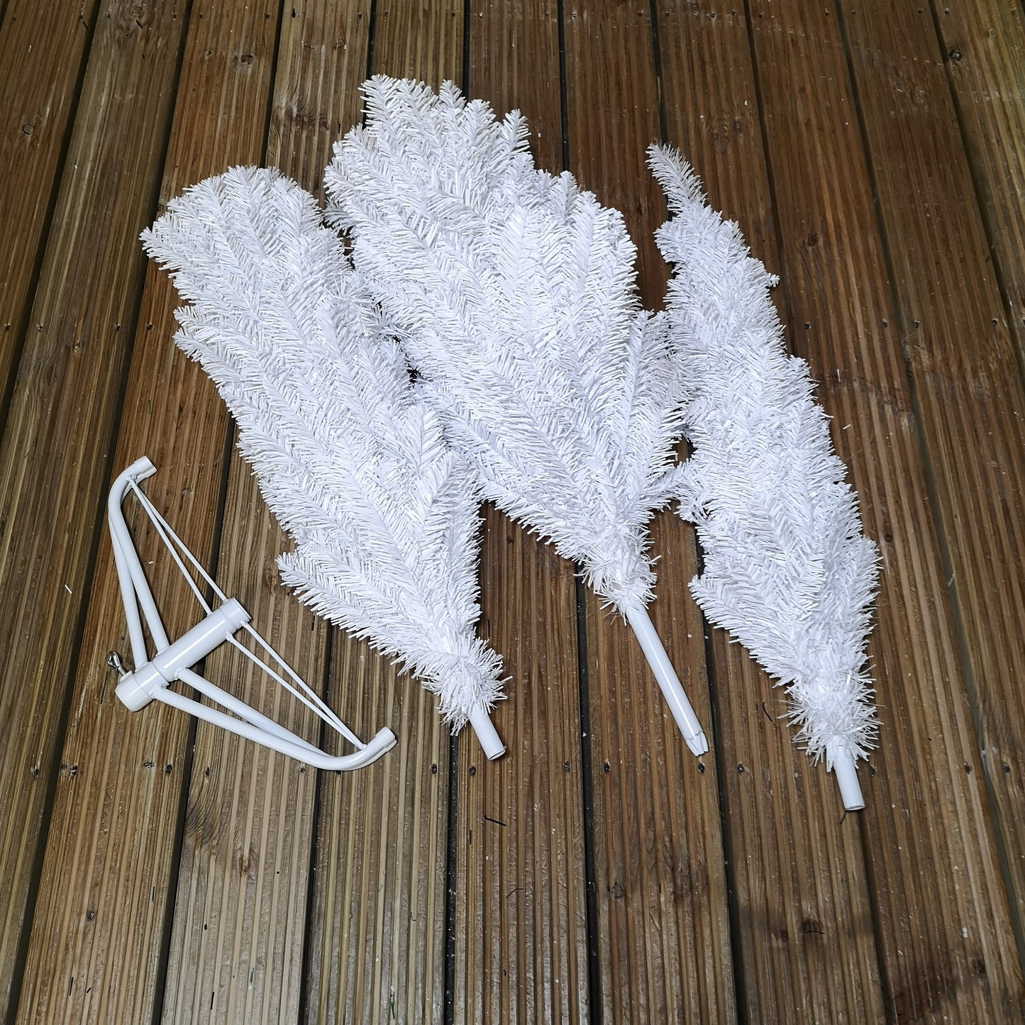 6.5ft (2m) Premier Pencil Style Slim Christmas Tree in White