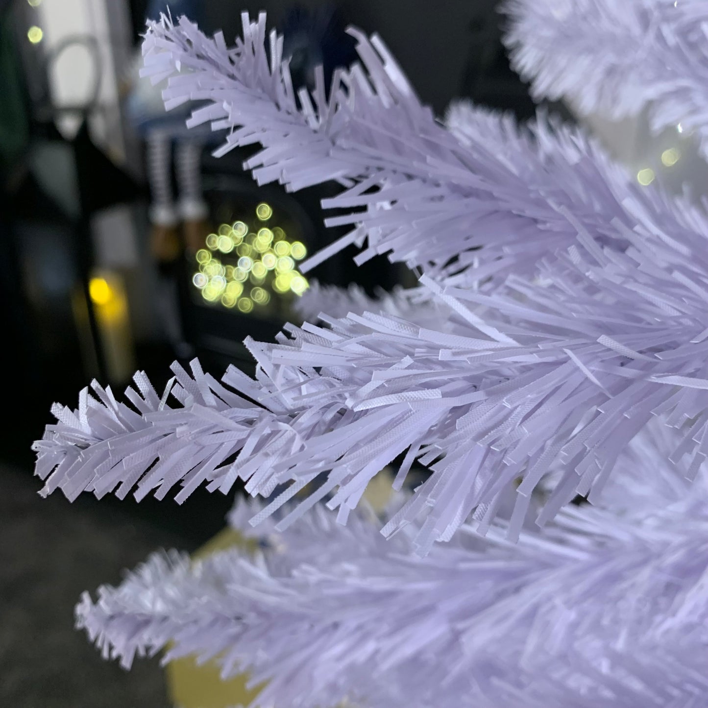 6ft (180cm) White Pencil Pine Christmas Tree with 321 Tips