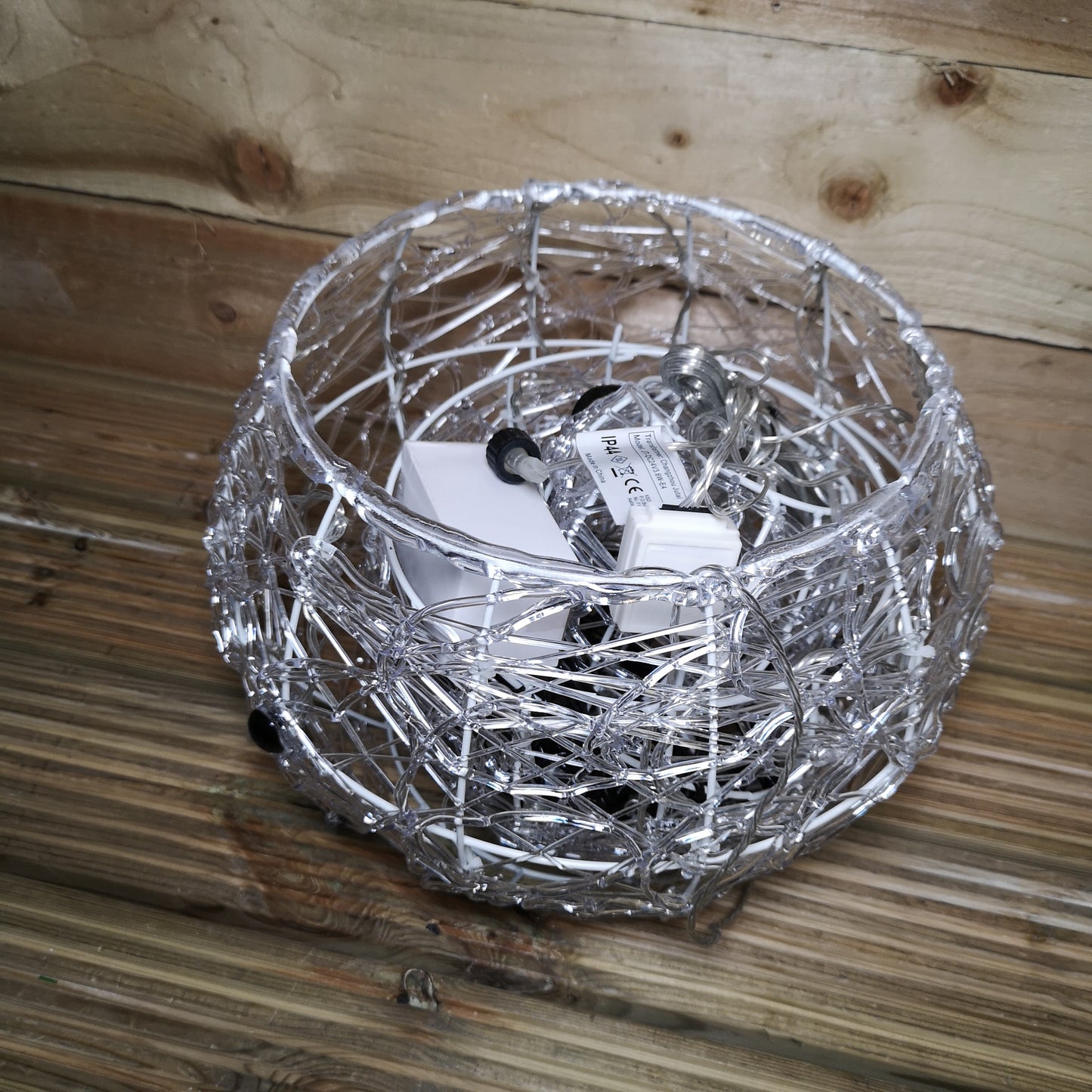 60cm Indoor Outdoor Acrylic Snowman Christmas Decoration with Colour Changing LED