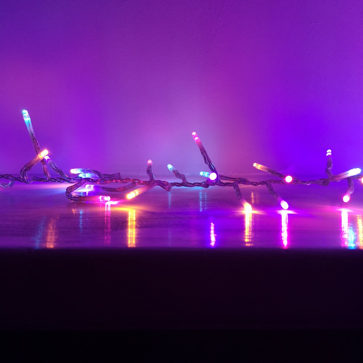 960 LED 12m Premier Cluster Indoor Outdoor Multi Function Mains Operated Christmas Lights with Timer on Clear Cable in Rainbow