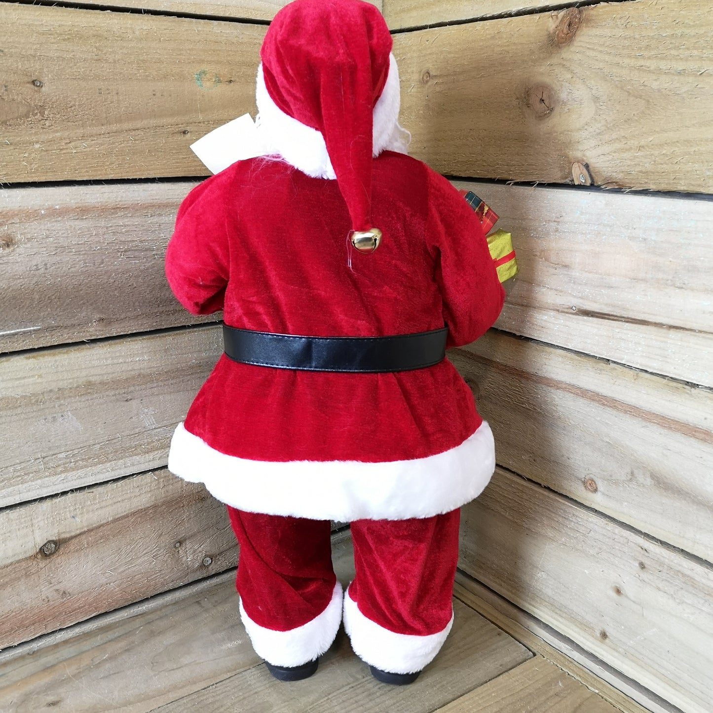 60cm Standing Indoor Santa Claus / Father Christmas with List and Parcels Plush Decoration