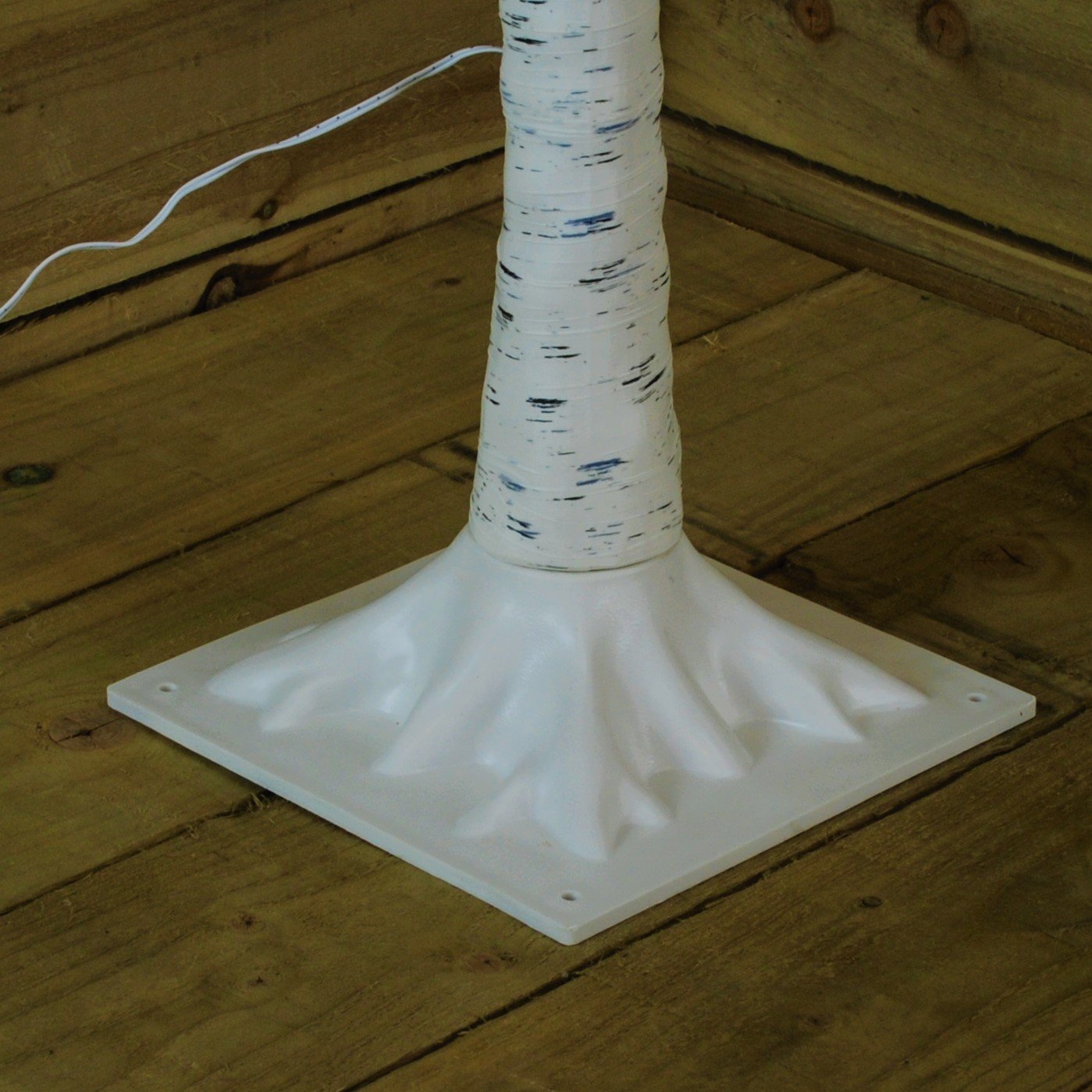 2.4m (8ft) Indoor Outdoor Christmas Lit Birch Tree with 136 Warm White LEDs