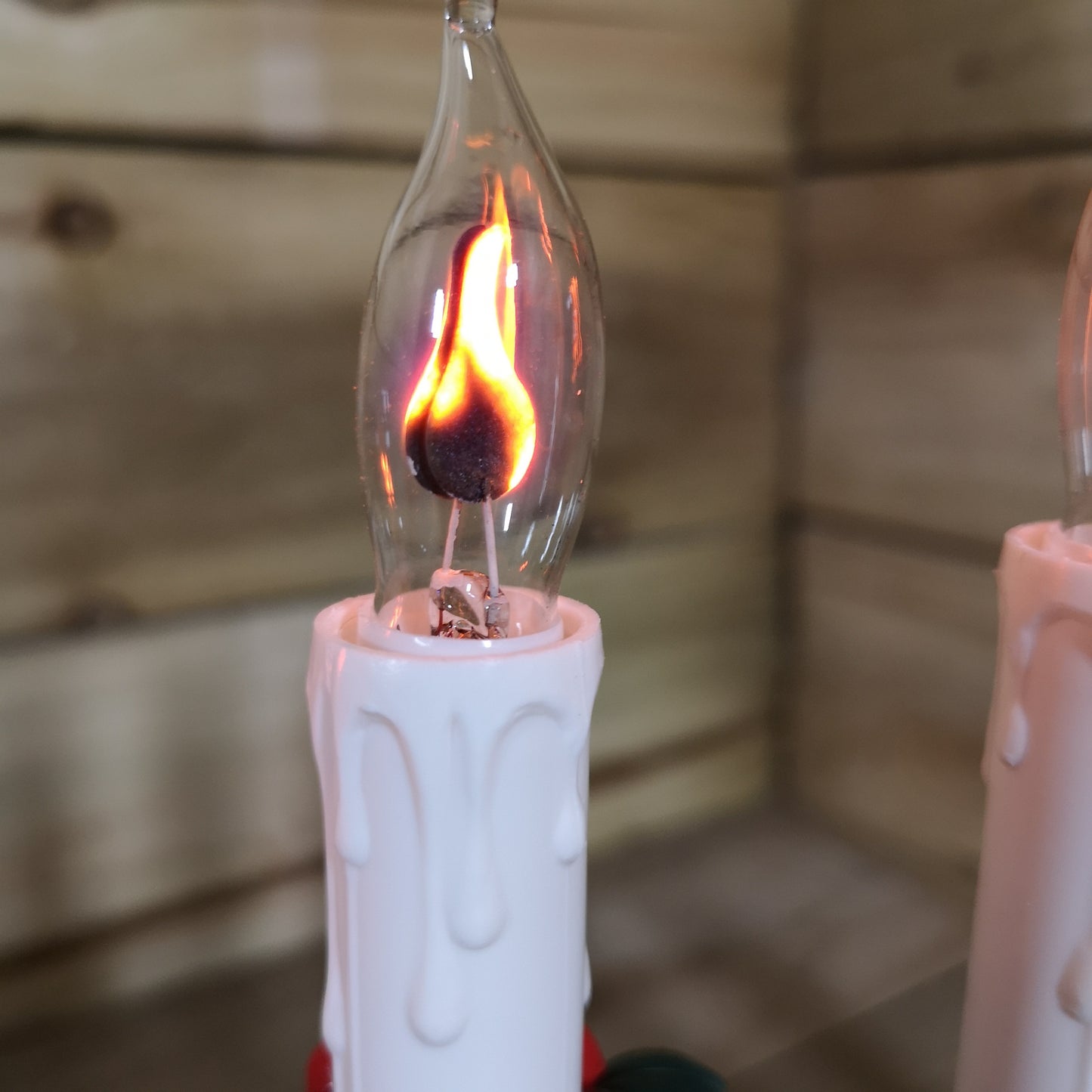 Premier Wooden Christmas Candle Bridge Arch with 7 Flickering Candle Bulbs Mains Operated