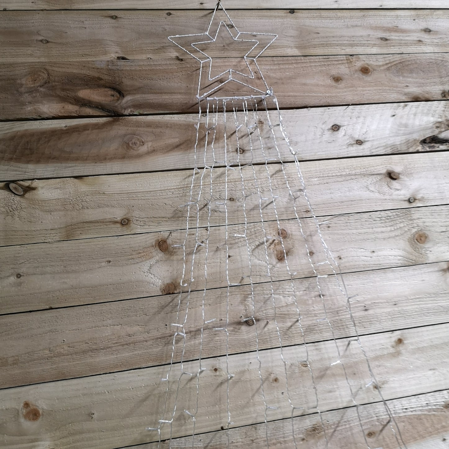 3m Indoor Outdoor Shooting Star Multifunction LED Christmas Decoration with Timer in Warm White