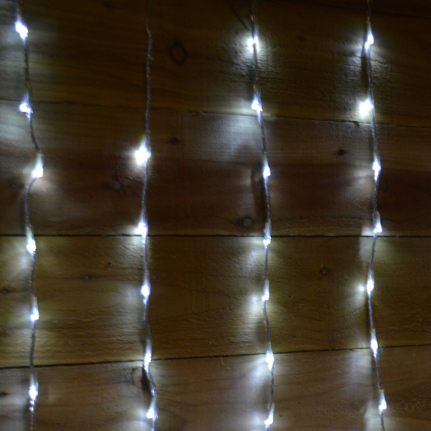 Premier 240 LED 1.5m x 2m Tall Cascading Waterfall Curtain Light - Cool White