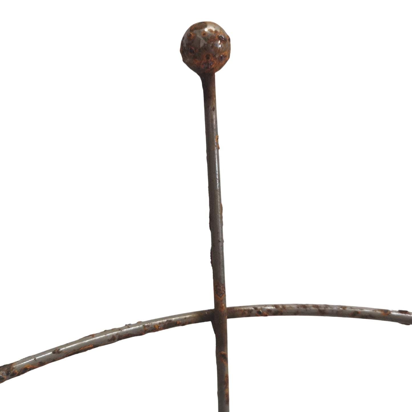 Pack of 4 Tom Chambers Herbaceous Bare Rusted Steel Garden Plant Support Medium 54cm x 40cm