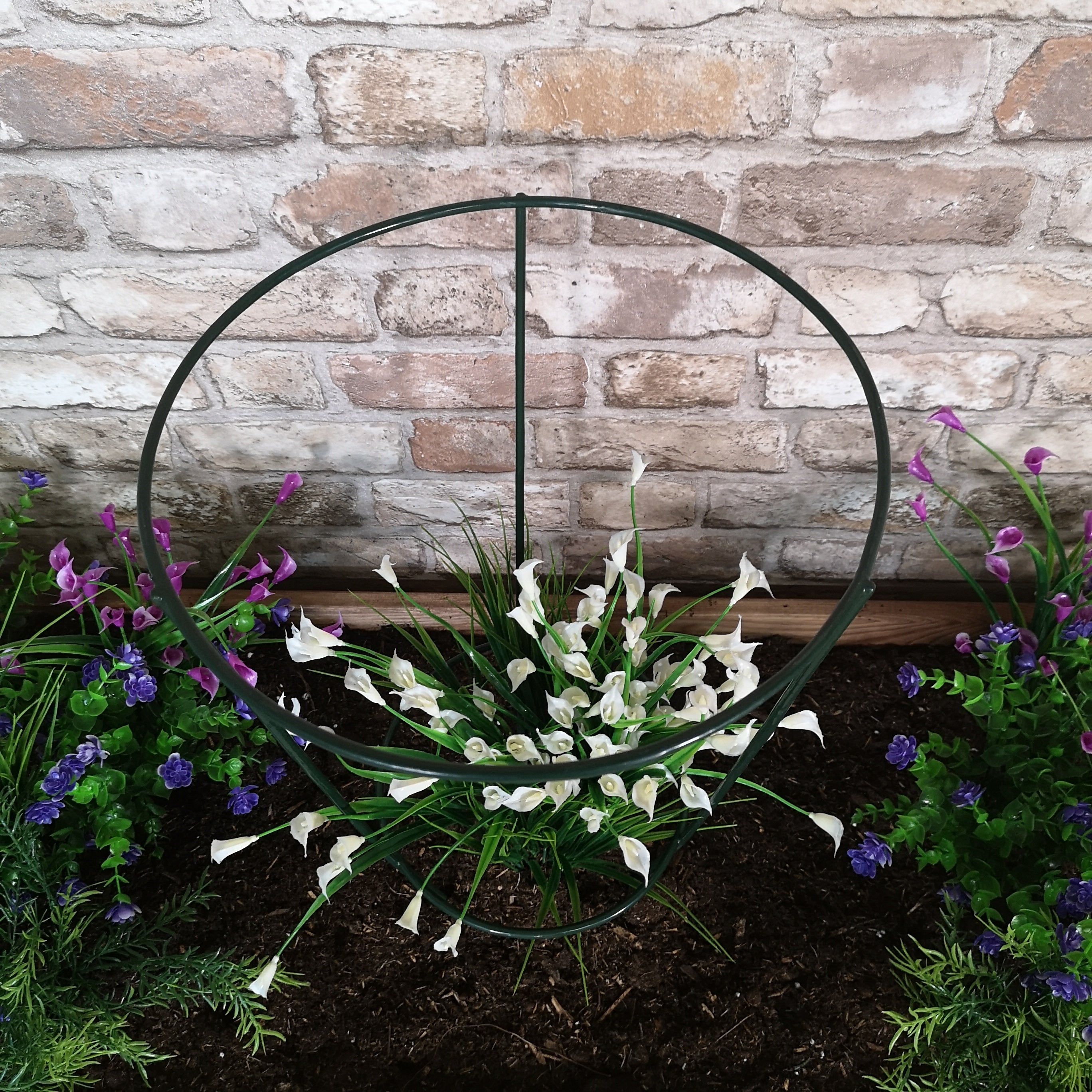 Tom Chambers Urban Green Conical Garden Plant Support Ring 30cm -  Medium