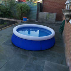 8ft 2.4m Deep Quick Up Garden Family Paddling Pool