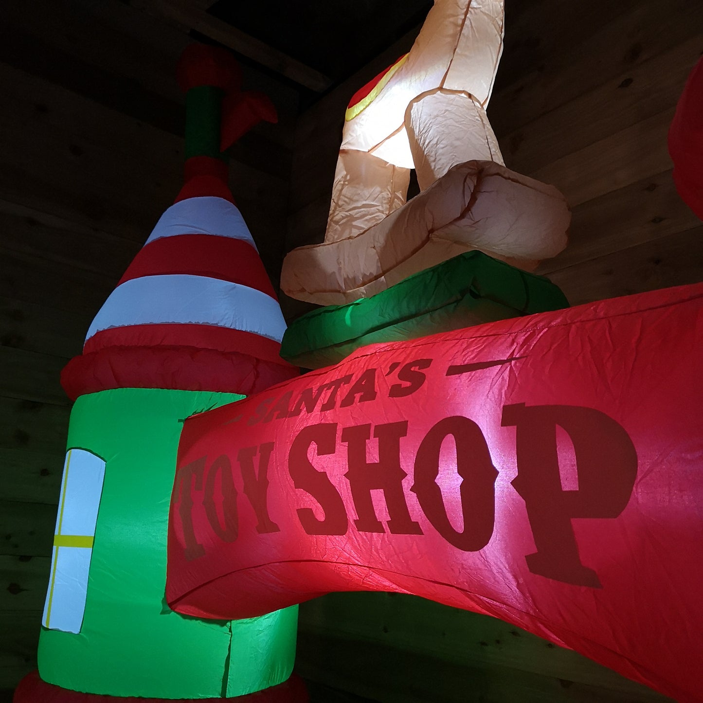 Premier Christmas 3M Toy Shop Inflatable Arch with Nutcracker Soldier Guards