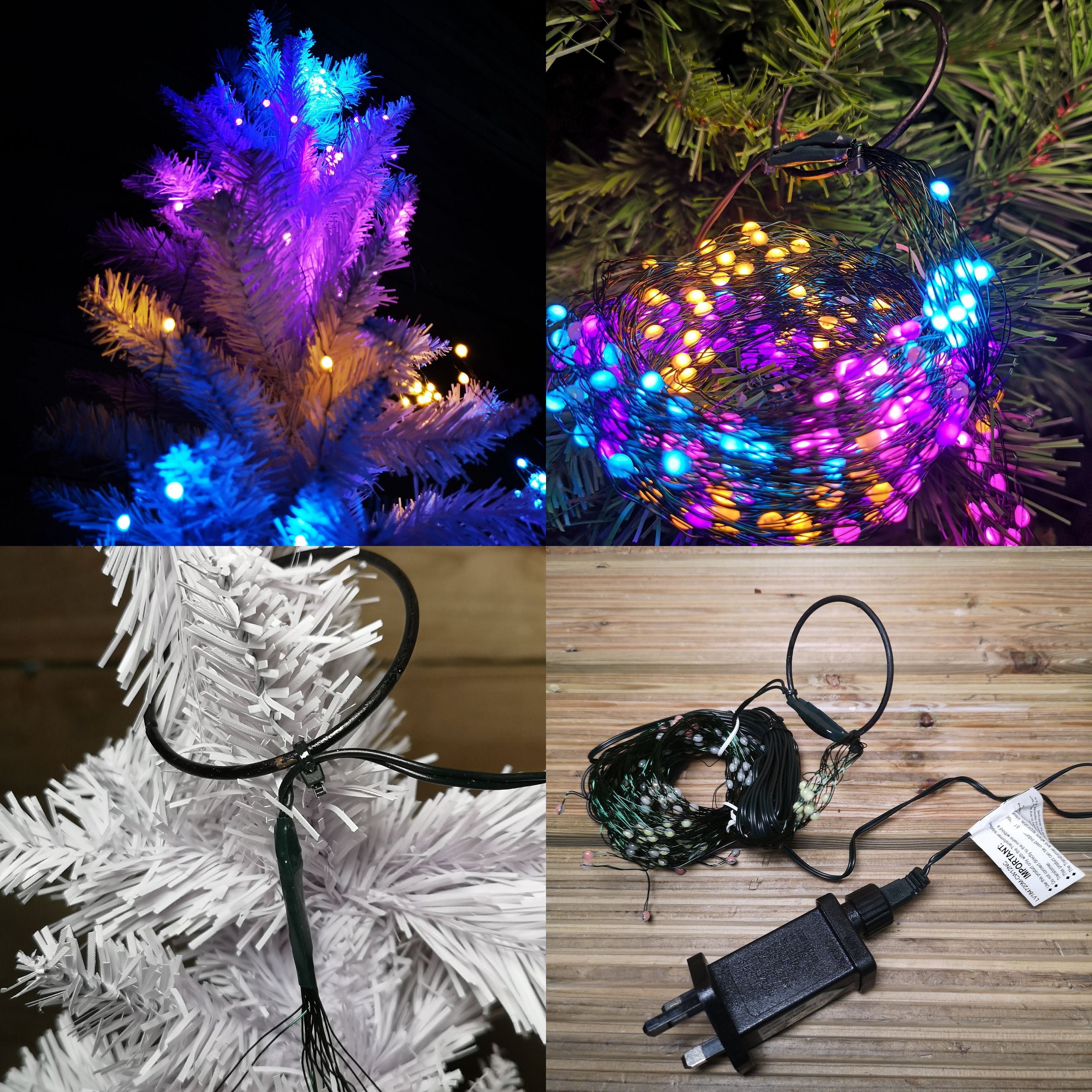 Premier Ultra Brights Waterfall Christmas Tree Lights in Choice of Size and Colour