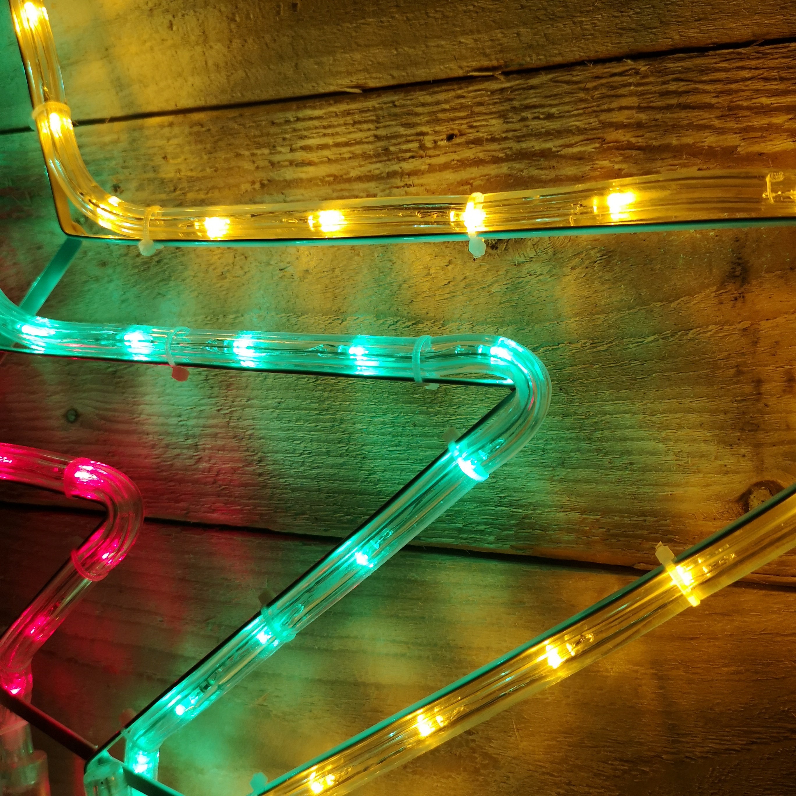 80cm Multicoloured LED Star Ropelight Christmas Decoration 