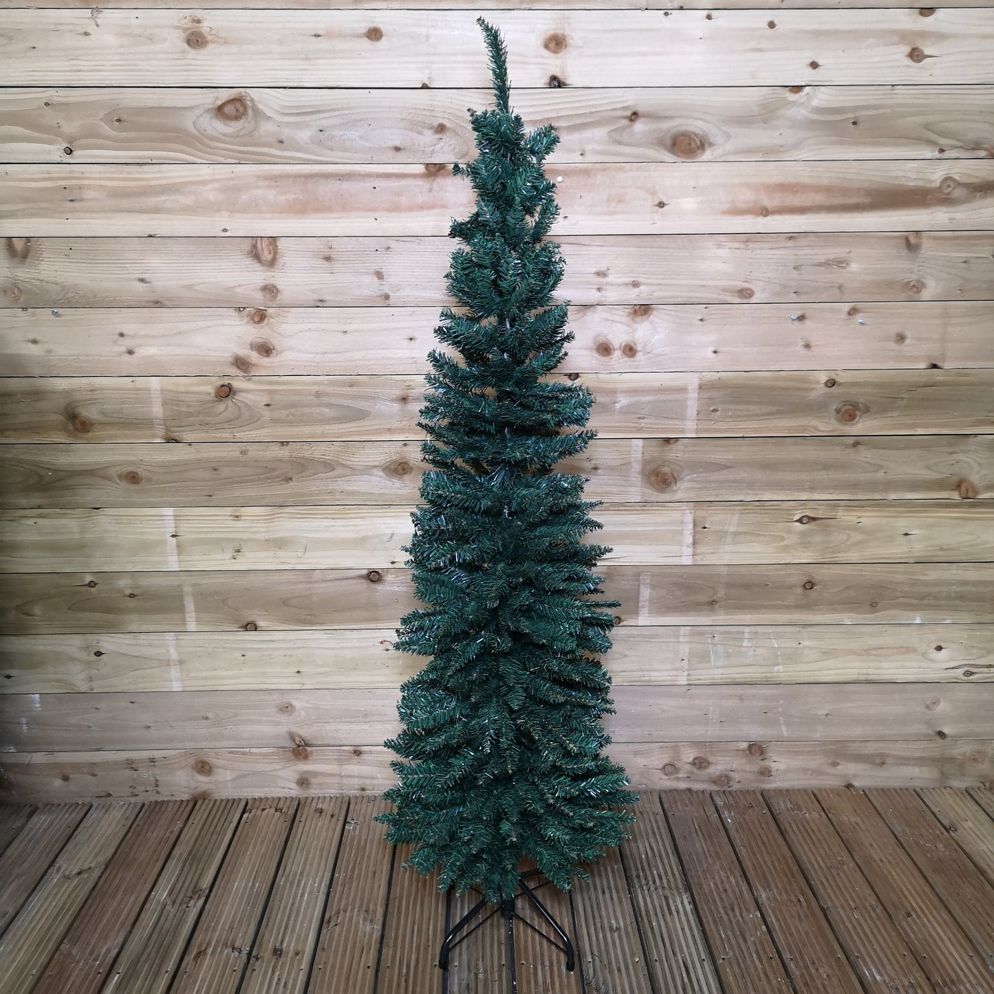 5.5ft (1.7m) Premier Pencil Style Slim Christmas Tree in Green