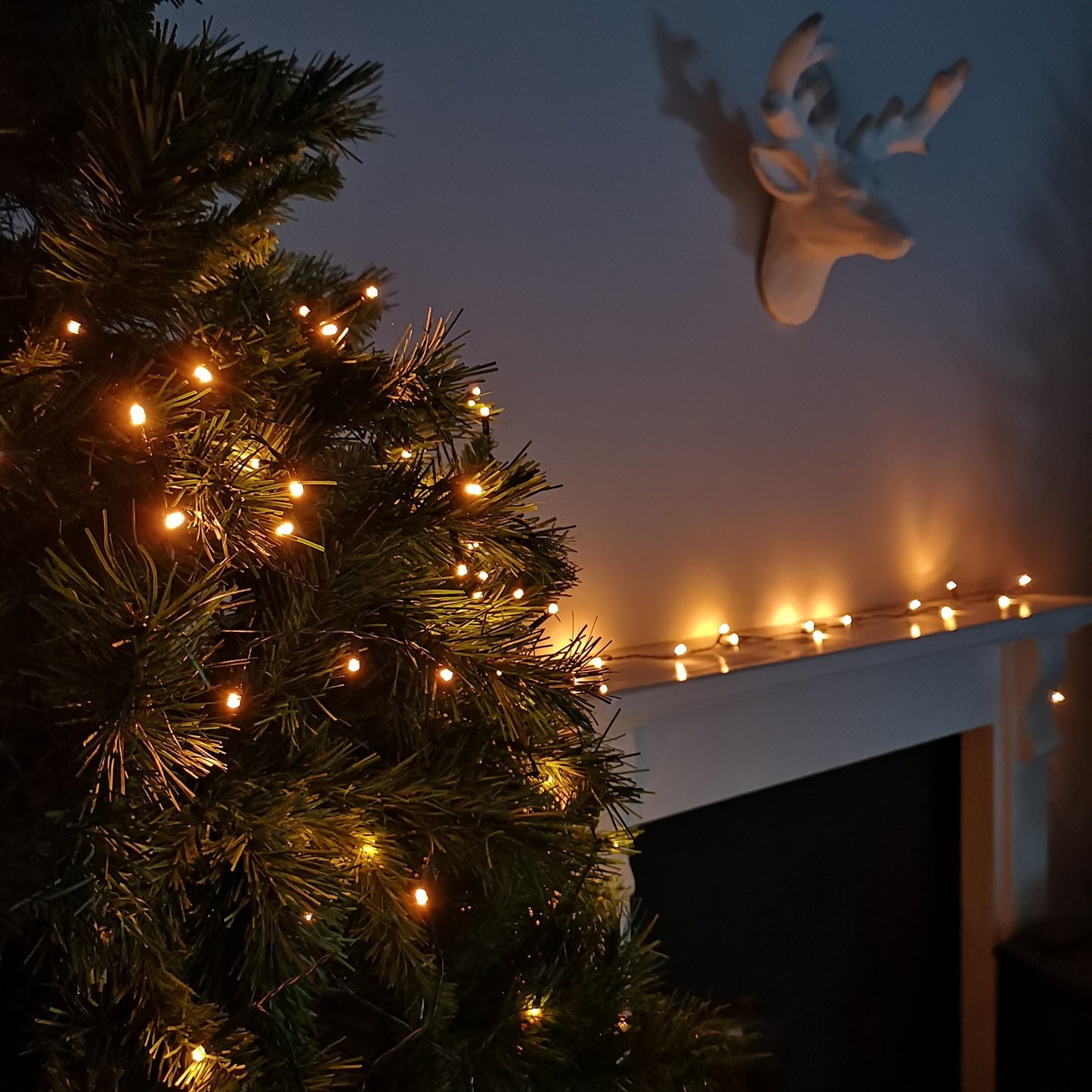 400 LED 40m Premier Christmas Indoor Outdoor Multi Function Battery Operated String Lights with Timer in Vintage Gold