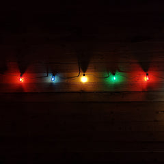 10 LED 4.5m Premier Indoor Outdoor Connectable Festoon Christmas Lights in Multicoloured