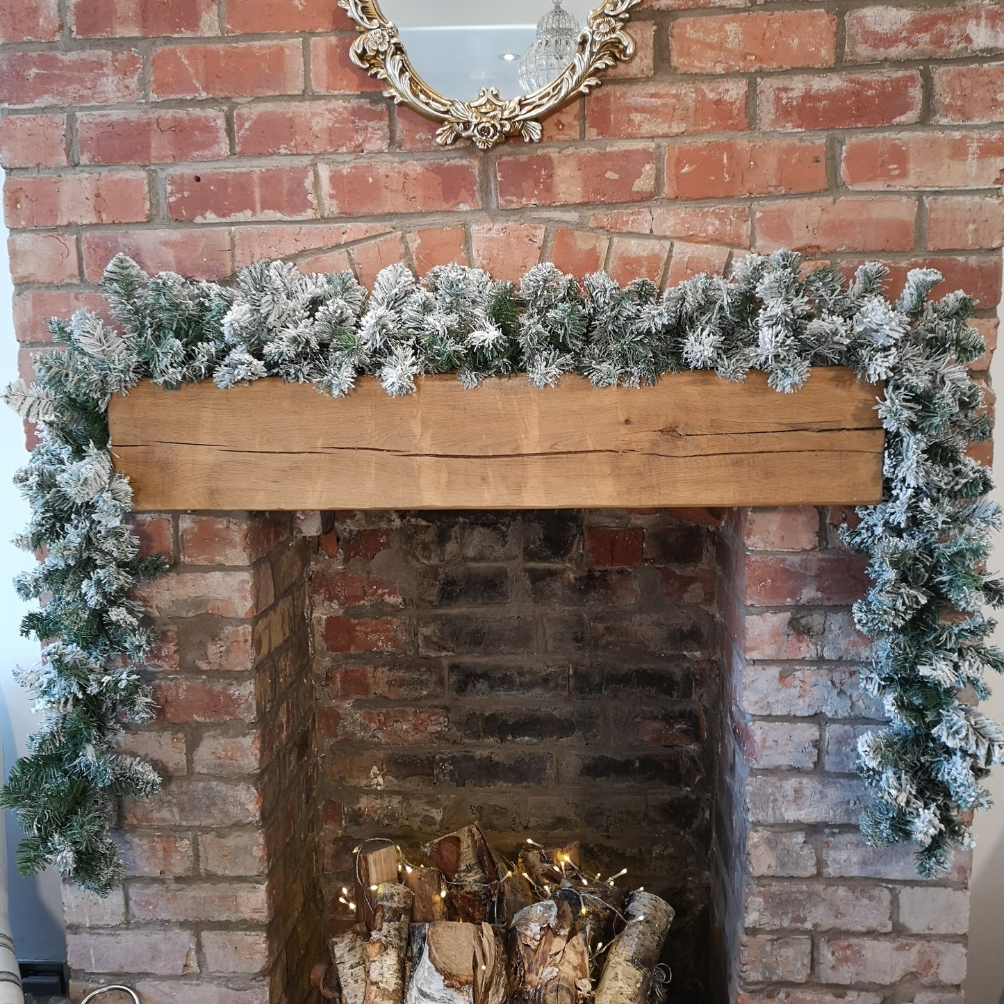 30 x 270cm 9ft Kaemingk Luxury Green Christmas Imperial Garland Snowflocked