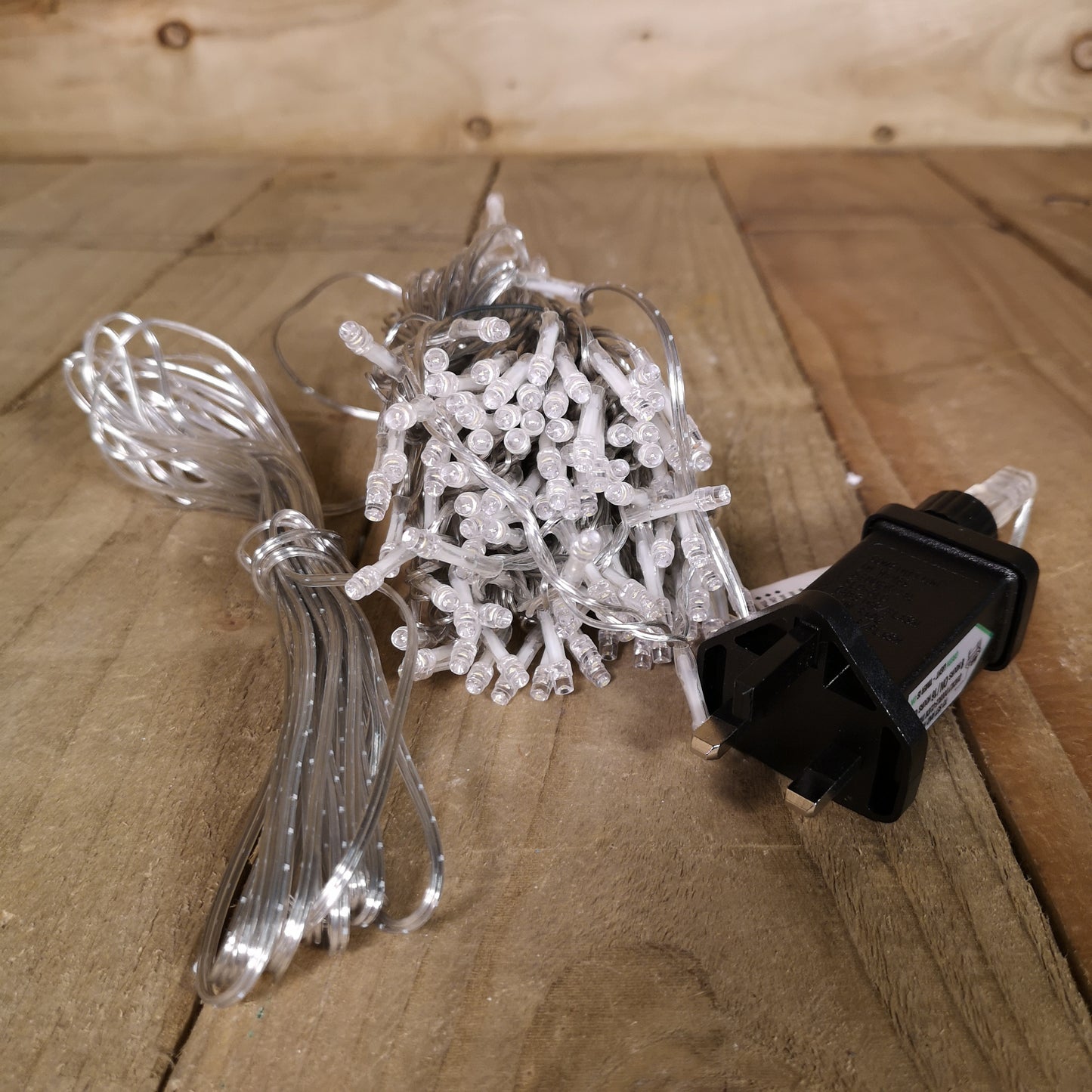 200 LED 16m Premier Christmas Outdoor Lights Timer Clear Cable in Vintage Gold