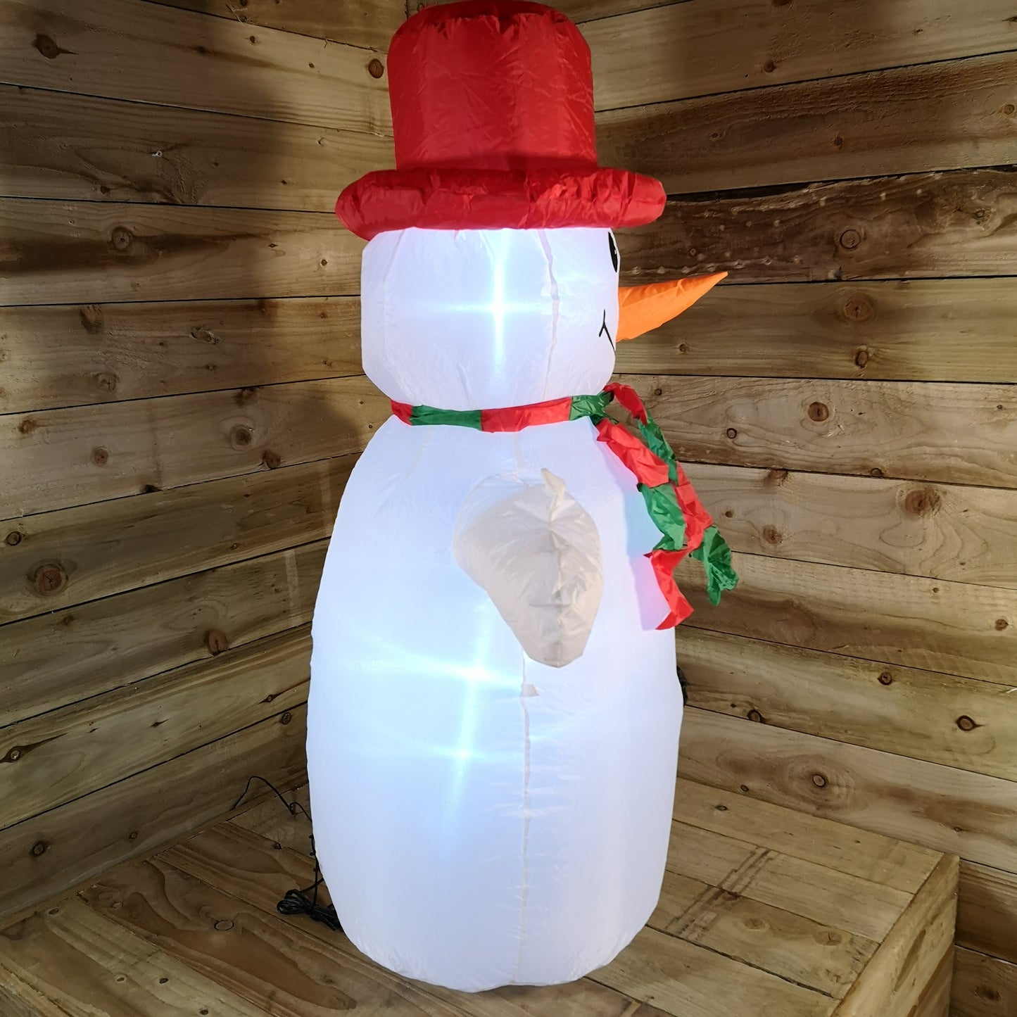 4ft (120cm) LED Outdoor Christmas Inflatables Snowman Indoor Light Up Decorations