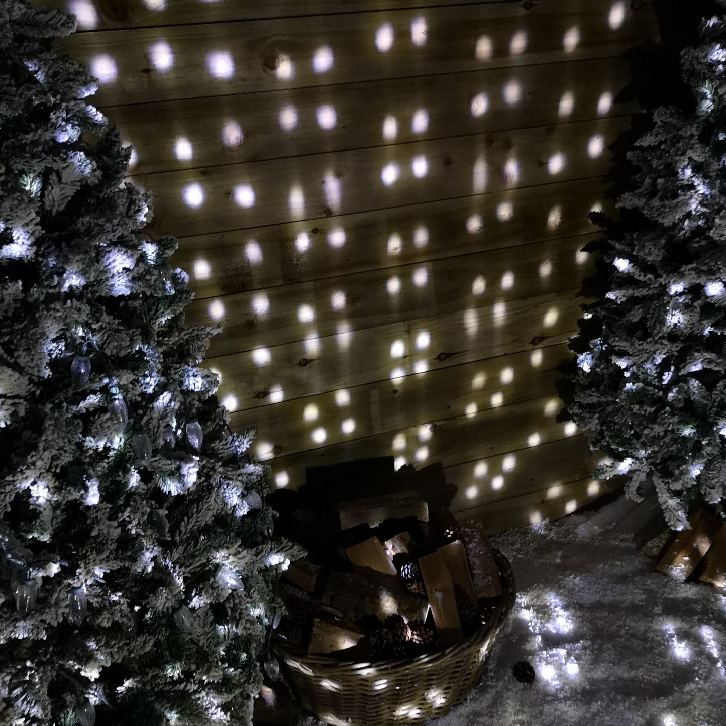 Premier Outdoor Christmas Snowfall Projector Light with Cool White LEDs