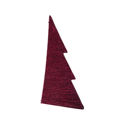45cm 3D Plain Pink Glitter Cotton & Wire Christmas Tree Decoration