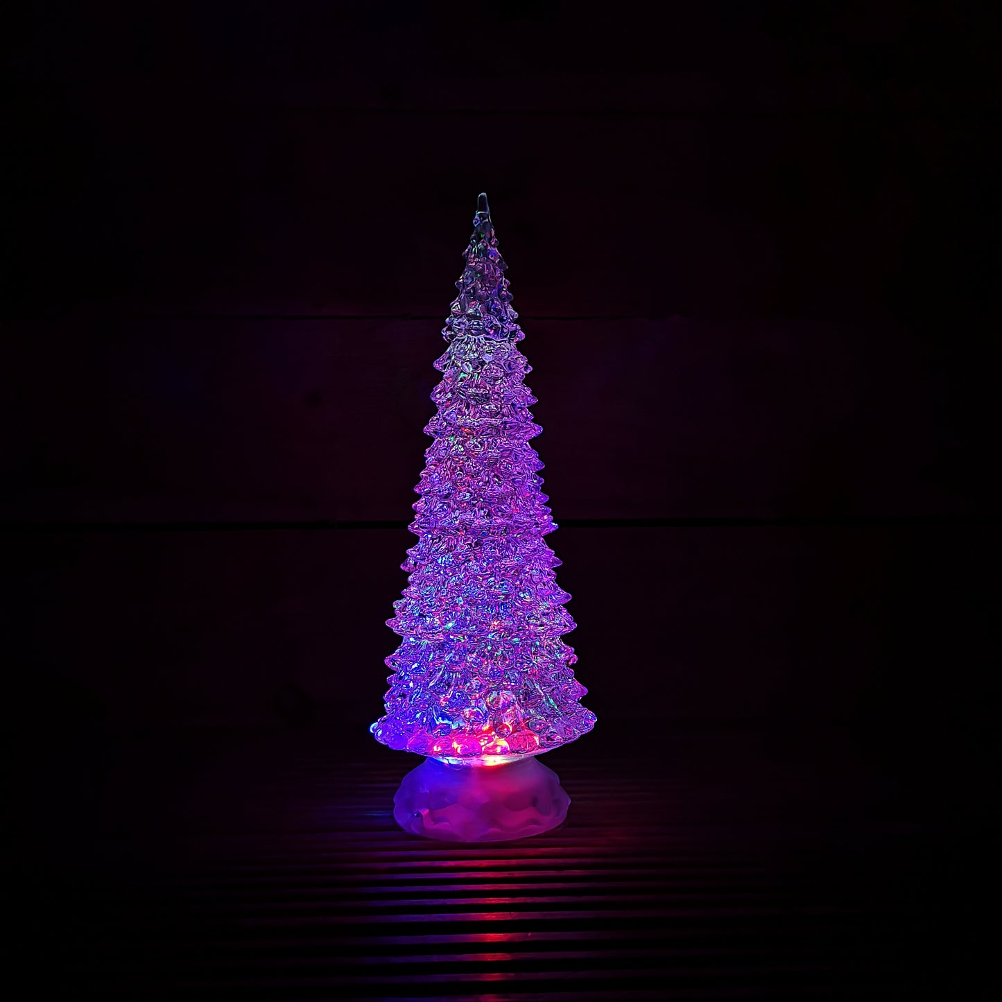 30cm Dual Power Water Spinner Christmas Tree with Timer & Colour Changing LED's