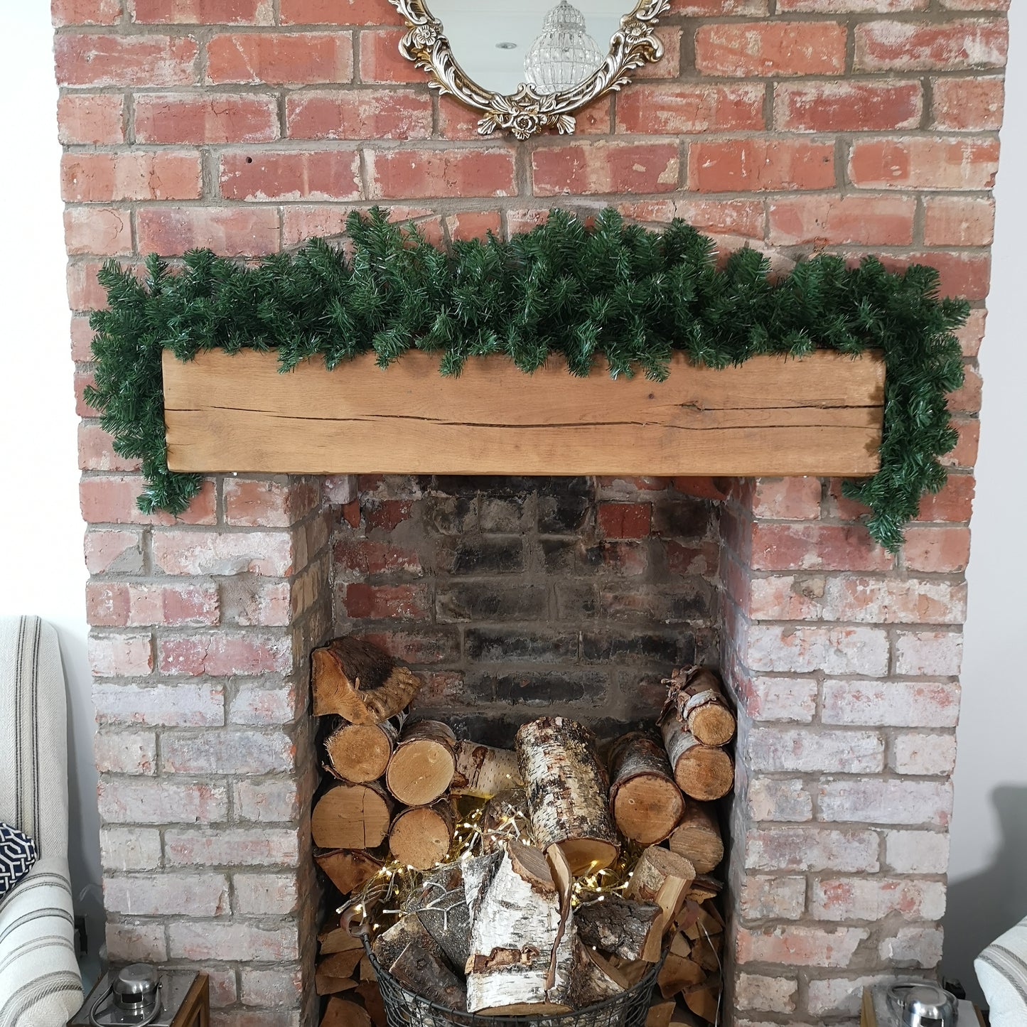 1.8m Plain Green Imperial Pine Indoor Christmas Swag Garland Decoration