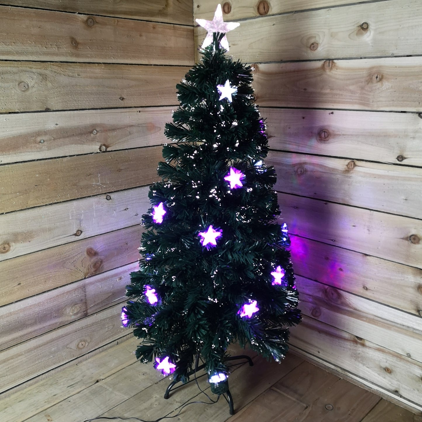 Fibre Optic Indoor 120cm Cosmos Tree With 22 Colour Changing LEDs