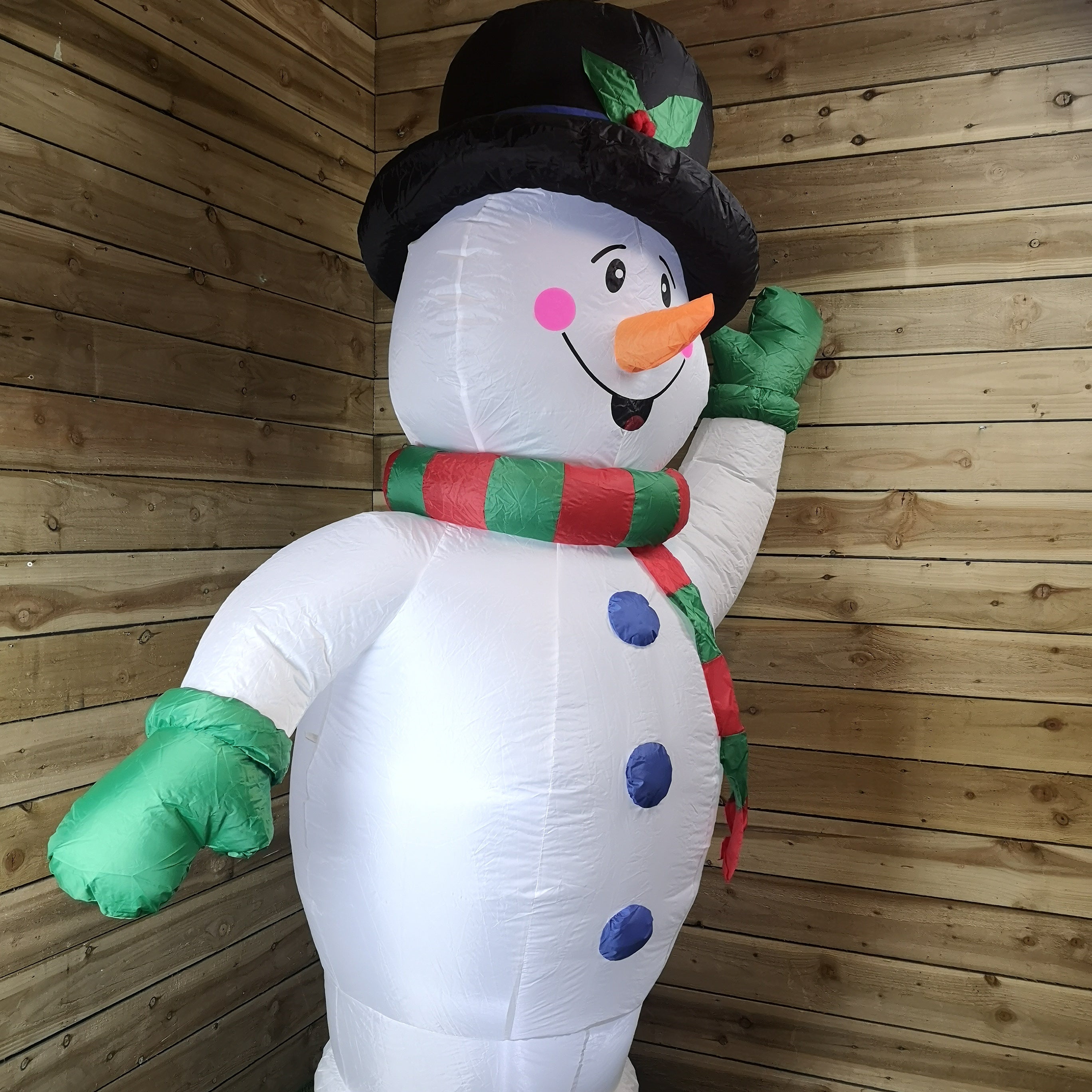 Premier 2.4M Indoor And Outdoor Inflatable Lit Snowman
