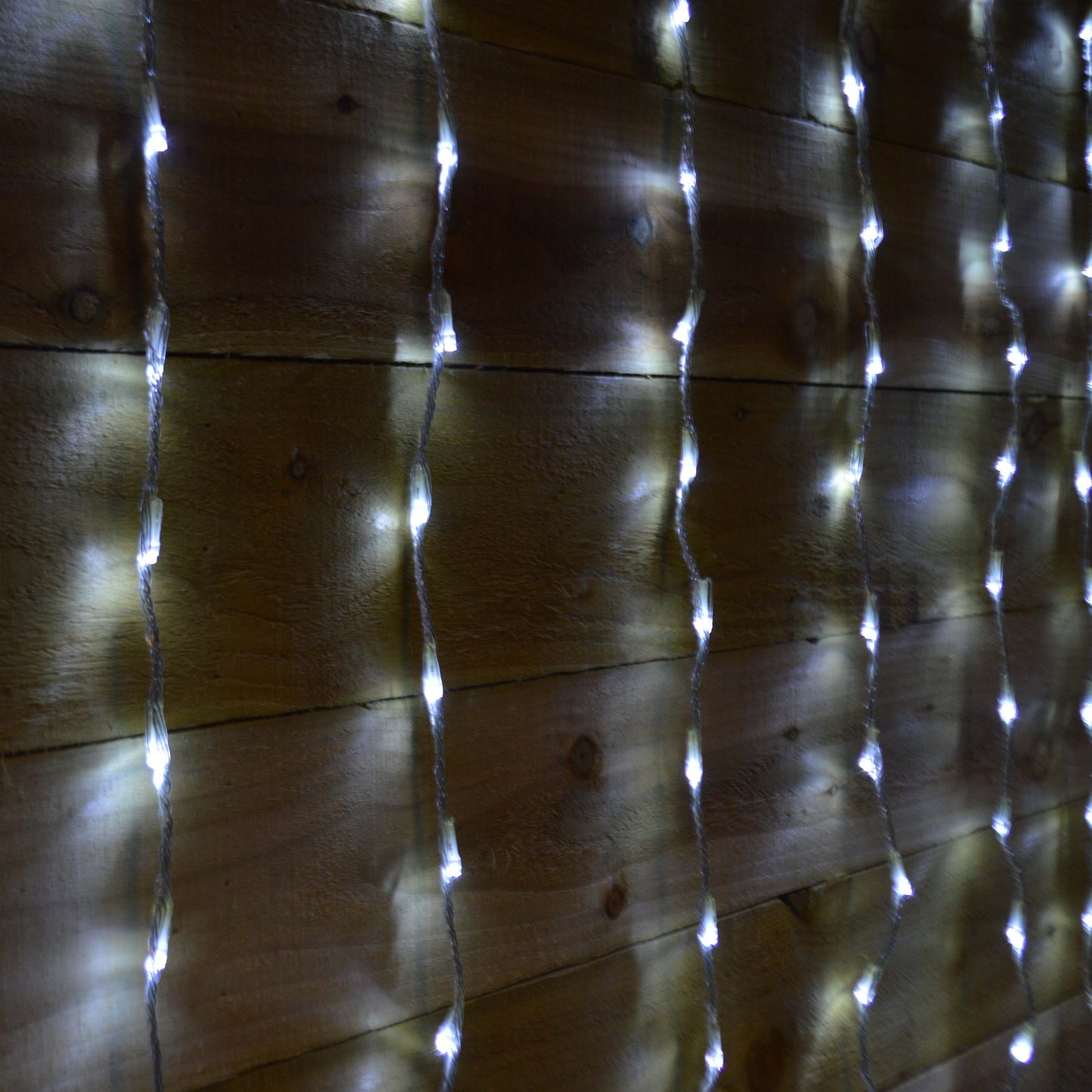 Premier 240 LED 1.5m x 2m Tall Cascading Waterfall Curtain Light - Cool White