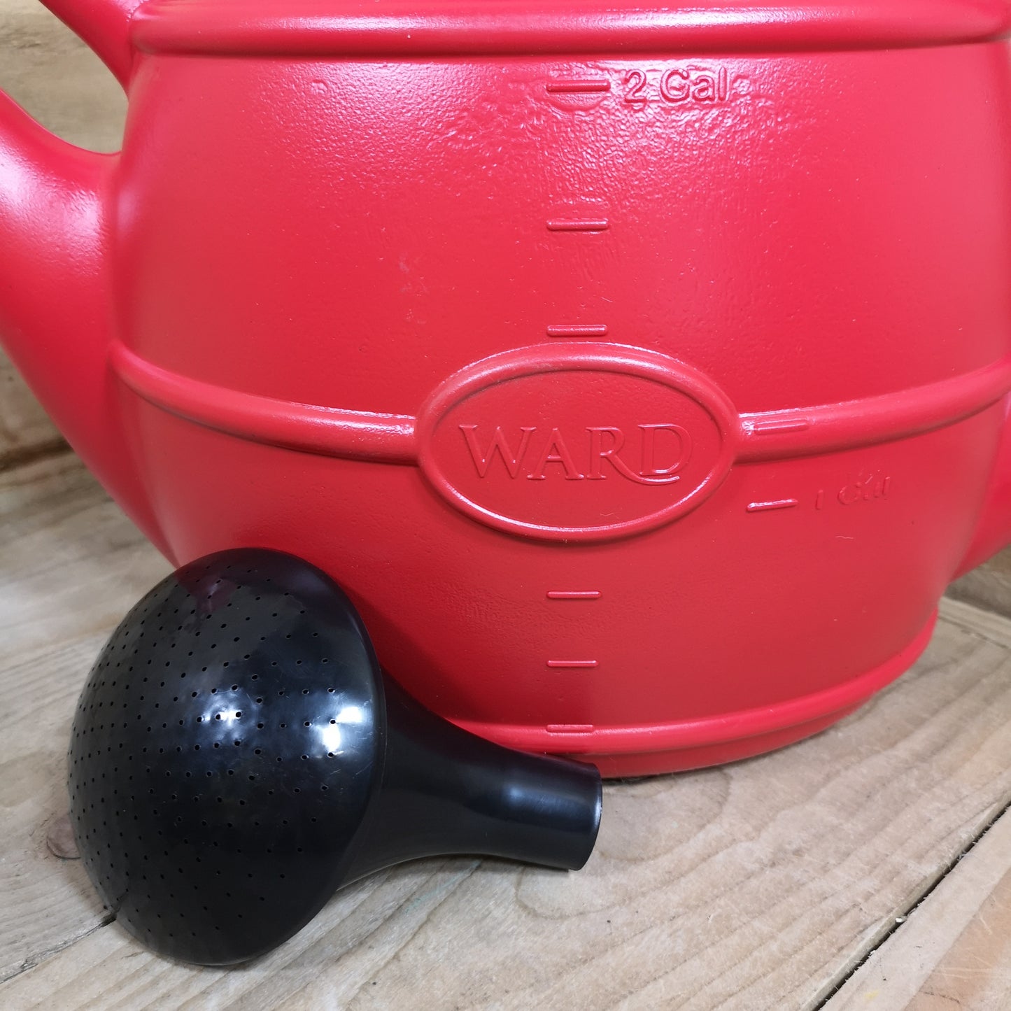 10L Ward Garden Watering Can with Rose - Red