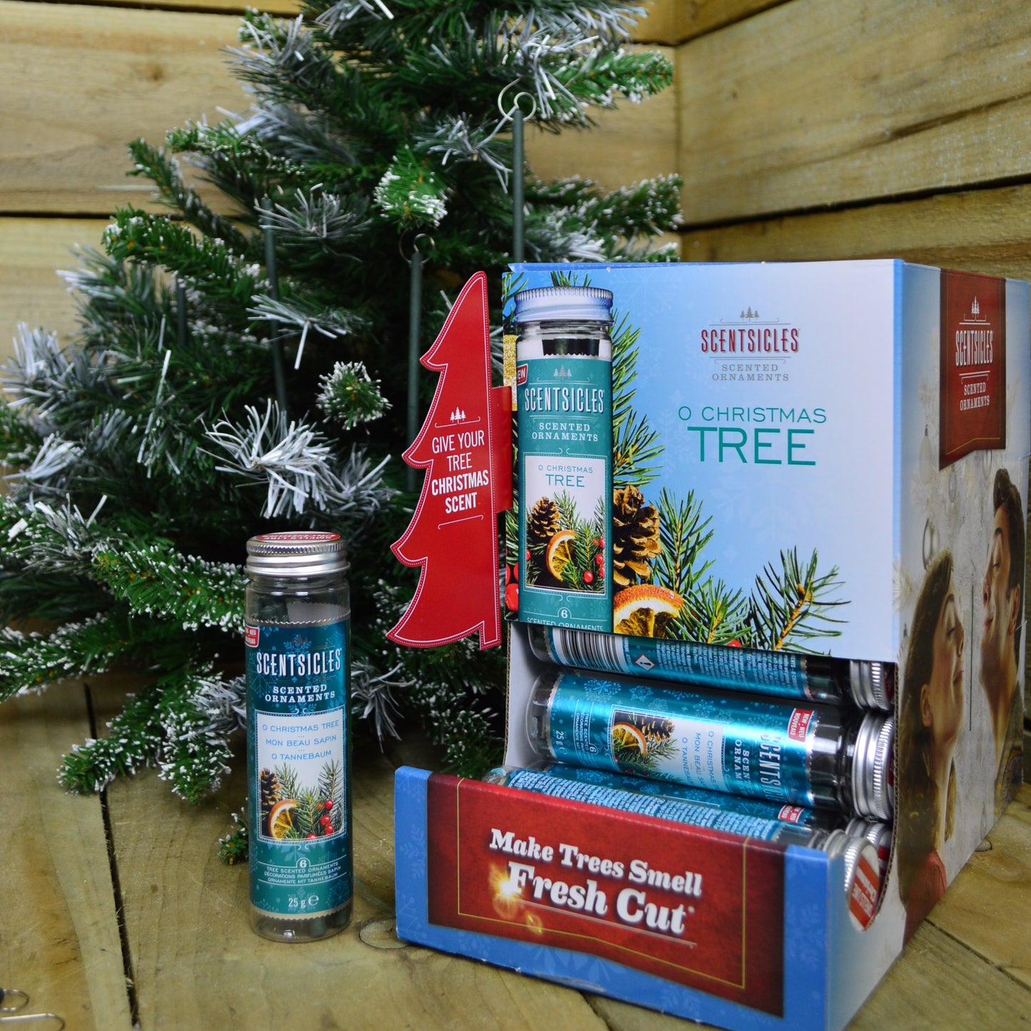 6 Scentsicles Scented Hanging Ornaments Sticks for your Christmas Tree